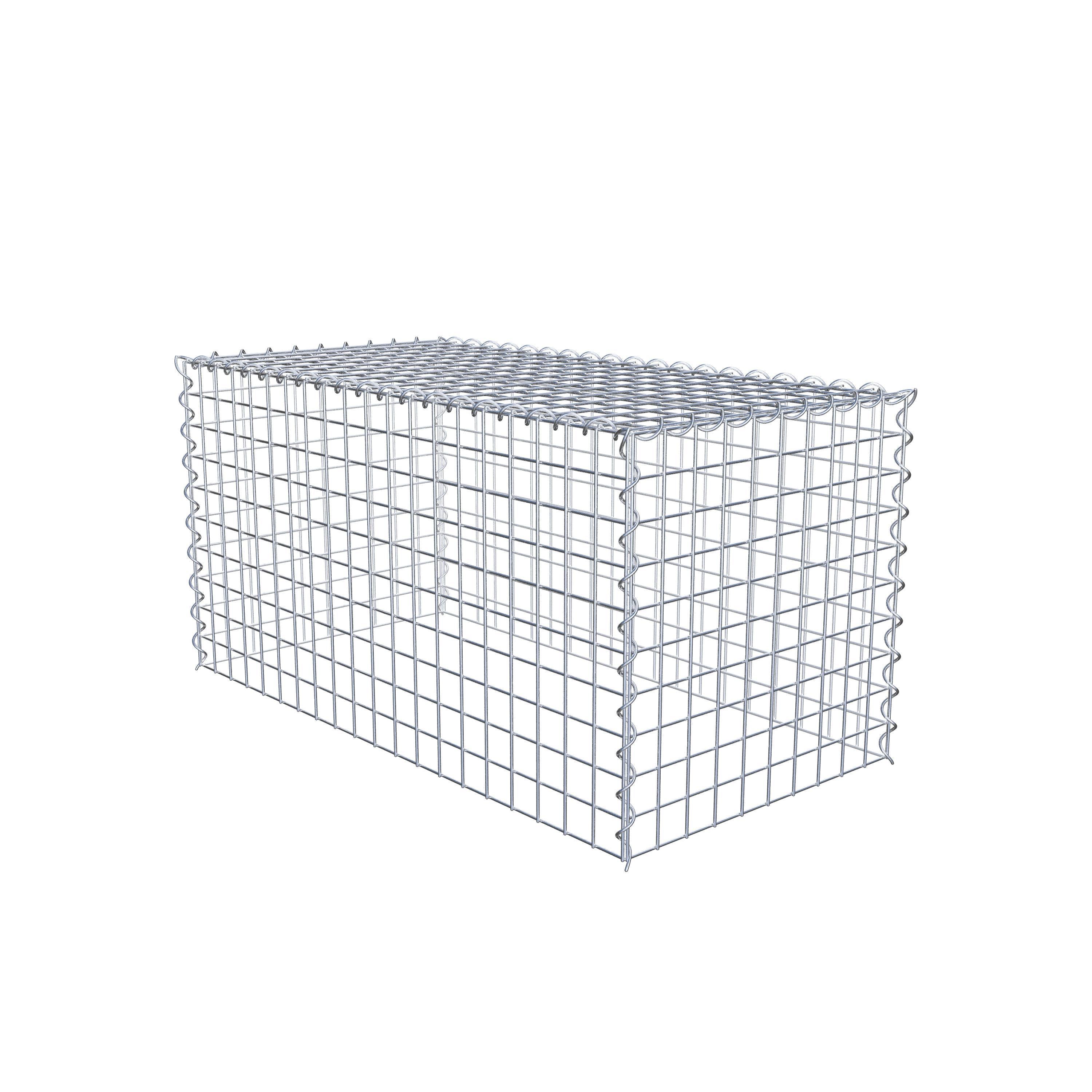 Gabion rapporté type 3 100 cm x 50 cm x 50 cm (L x H x P), mailles 5 cm x 5 cm, spirale