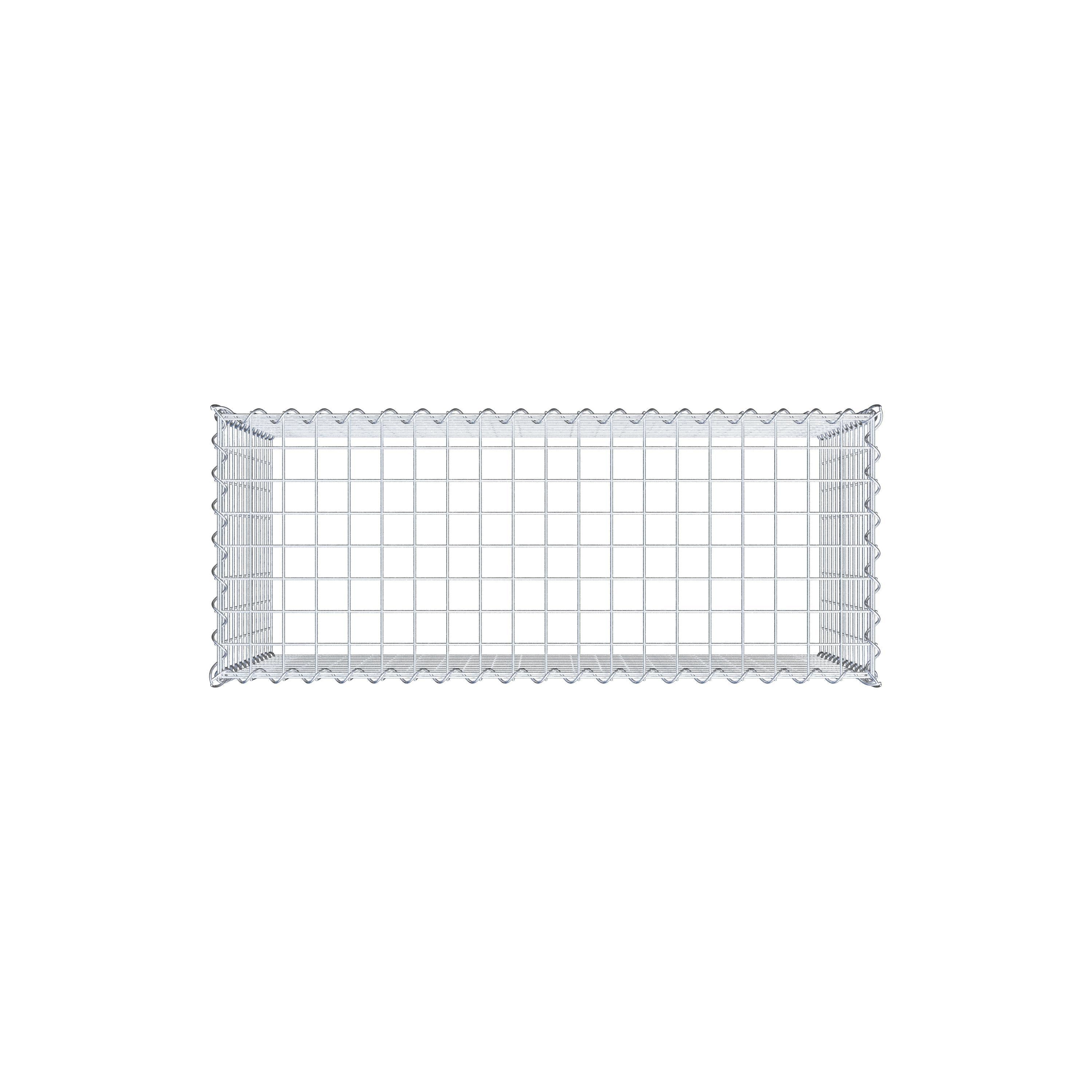 Gabião Tipo 3 100 cm x 60 cm x 40 cm (C x A x P), malhagem 5 cm x 5 cm, espiral