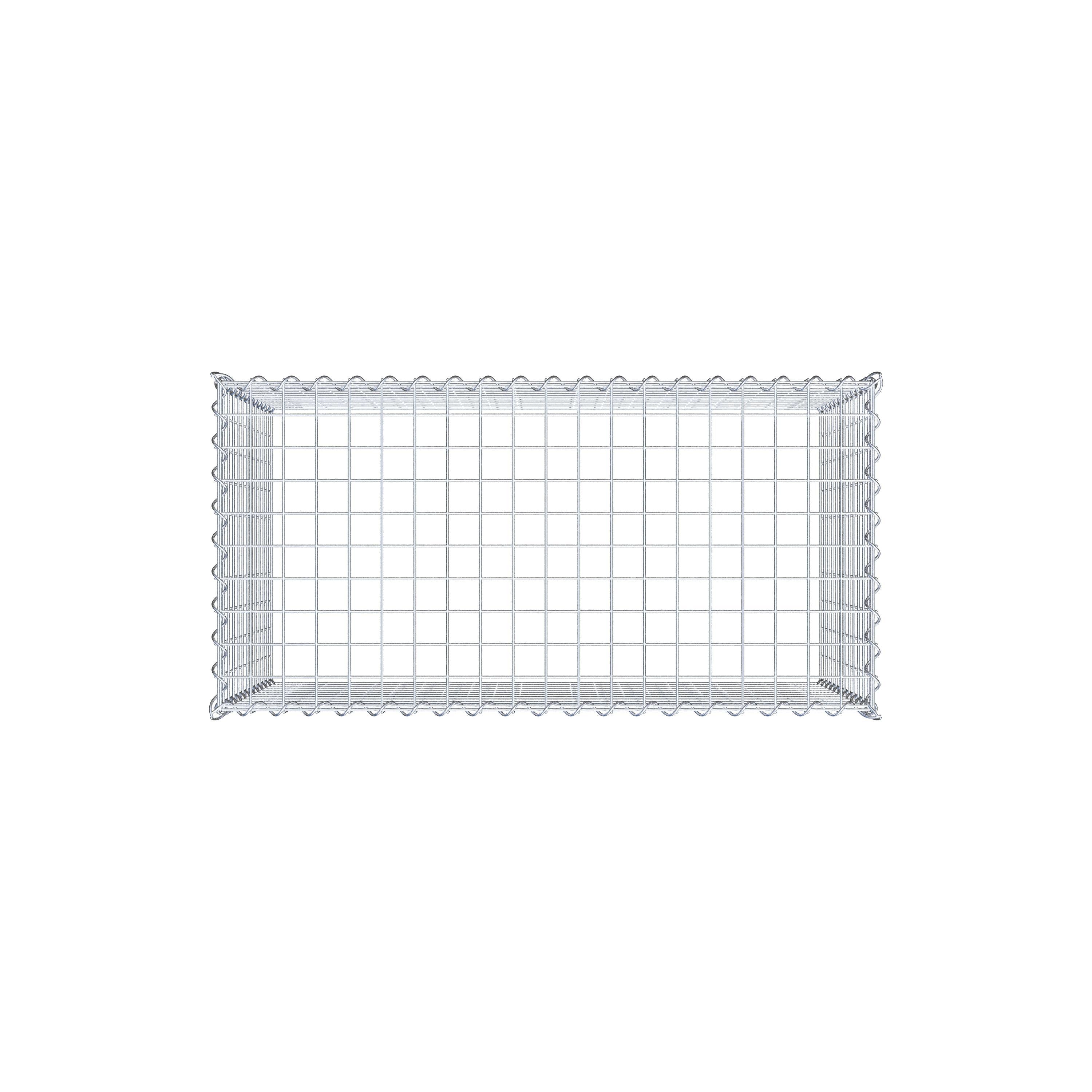 Anbaugabione Typ 3 100 cm x 60 cm x 50 cm (L x H x T), Maschenweite 5 cm x 5 cm, Spirale