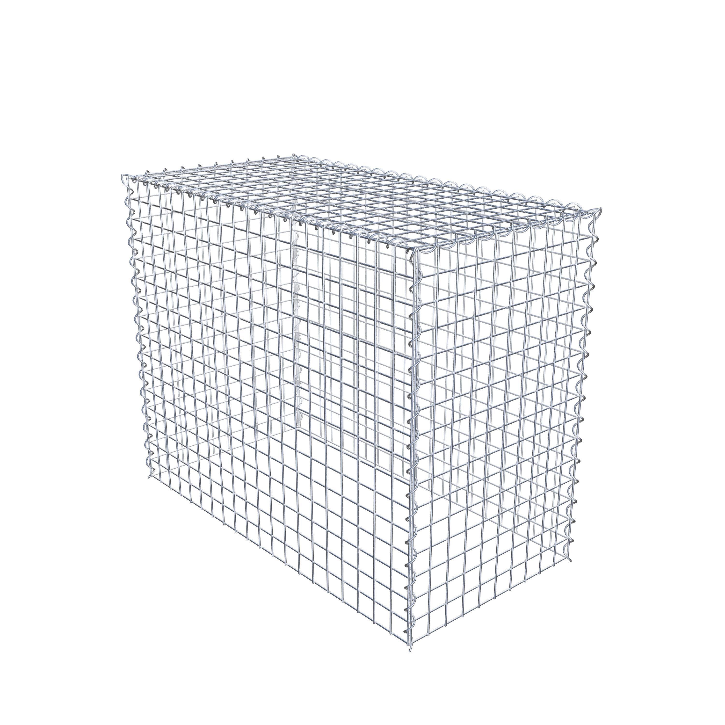 Extra gabion typ 3 100 cm x 80 cm x 50 cm (L x H x D), maskstorlek 5 cm x 5 cm, spiral