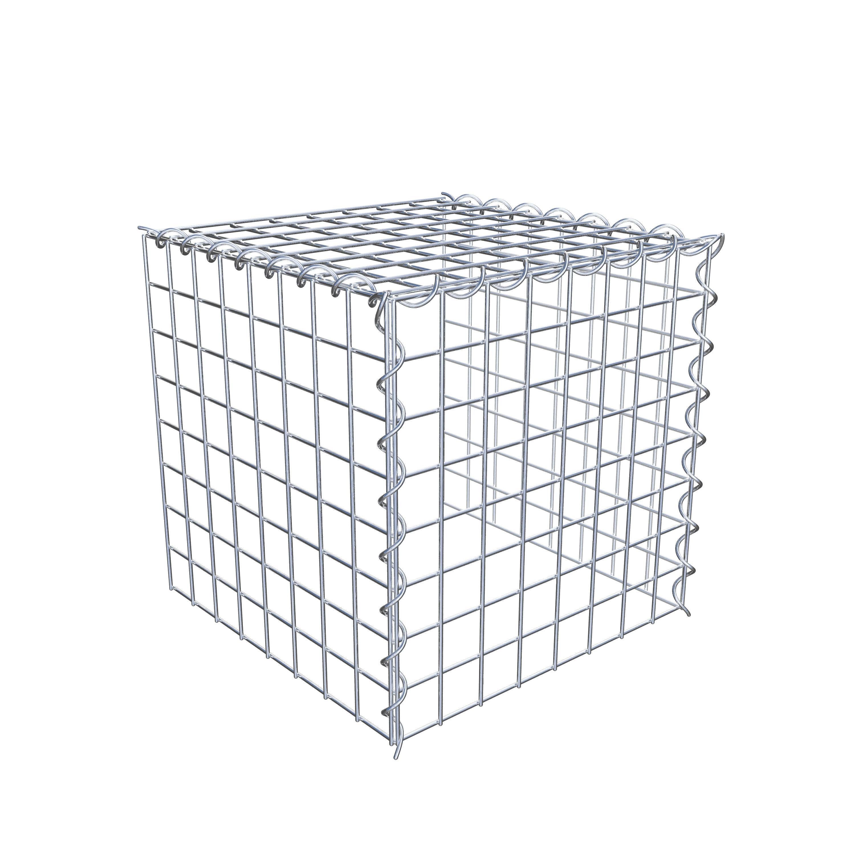 Gabbione aggiuntivo tipo 4 40 cm x 40 cm x 40 cm (L x H x P), dimensione maglia 5 cm x 5 cm, a spirale