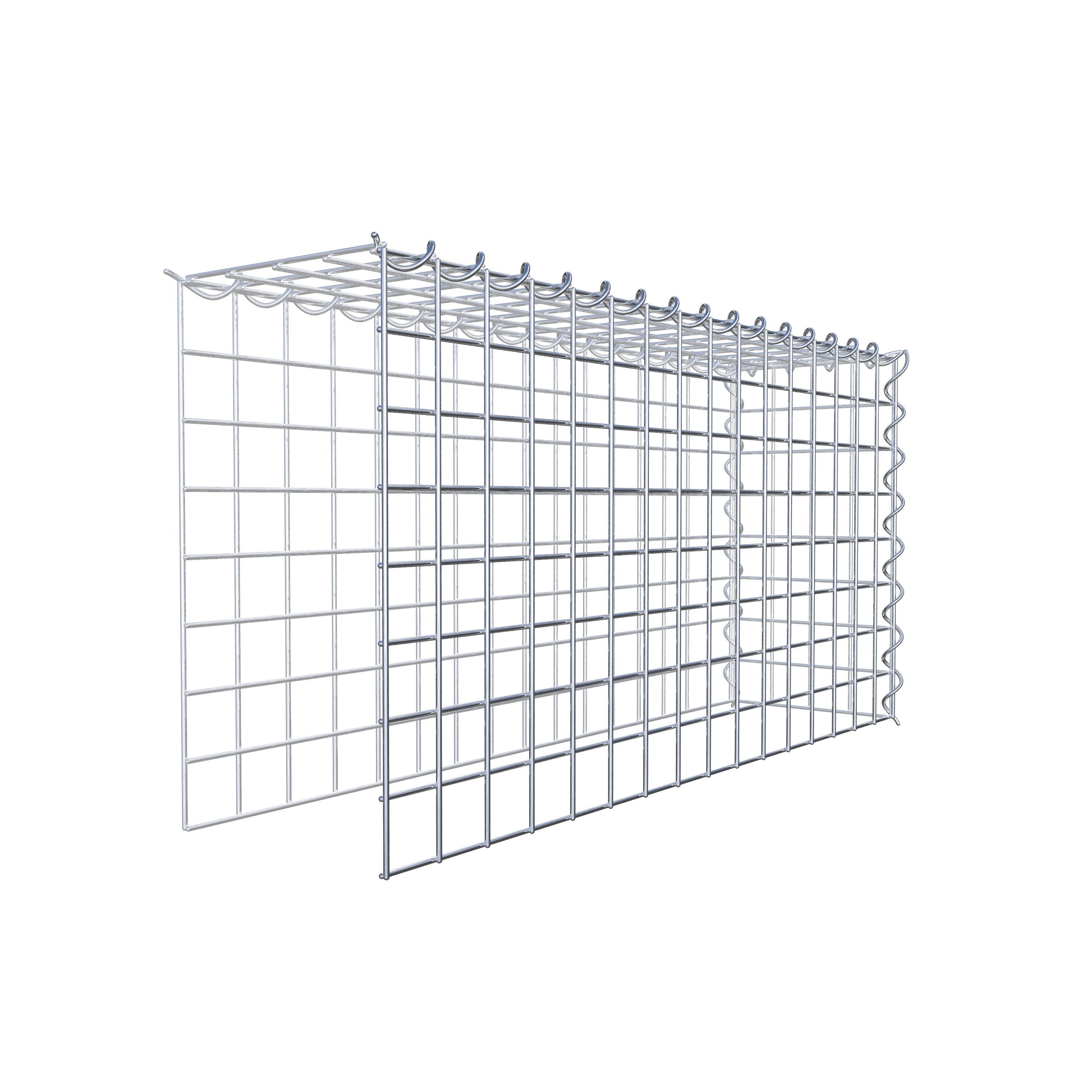Gabbione aggiuntivo tipo 4 80 cm x 40 cm x 20 cm (L x H x P), dimensione maglia 5 cm x 5 cm, a spirale