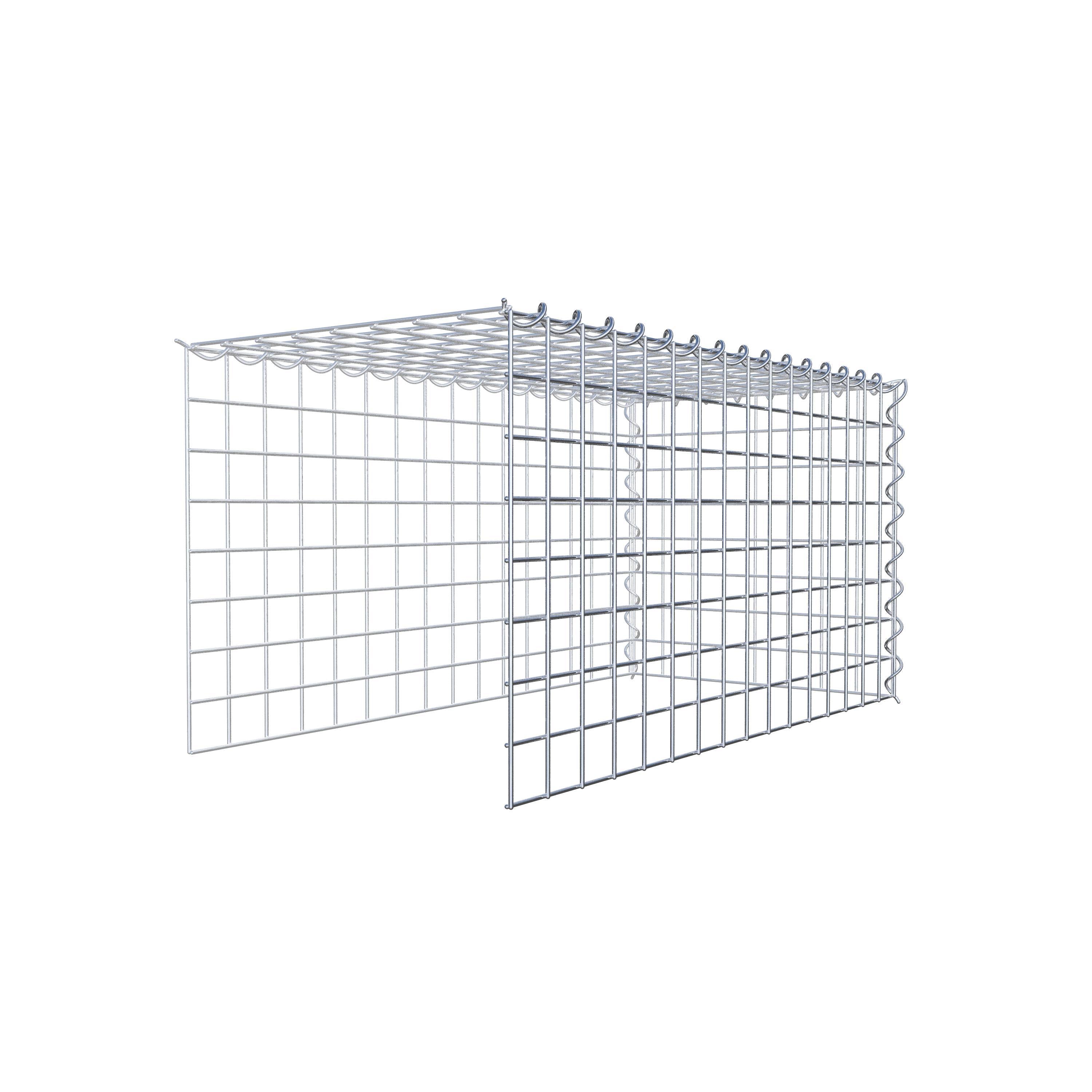 Extra gabion typ 4 80 cm x 40 cm x 40 cm (L x H x D), maskstorlek 5 cm x 5 cm, spiral