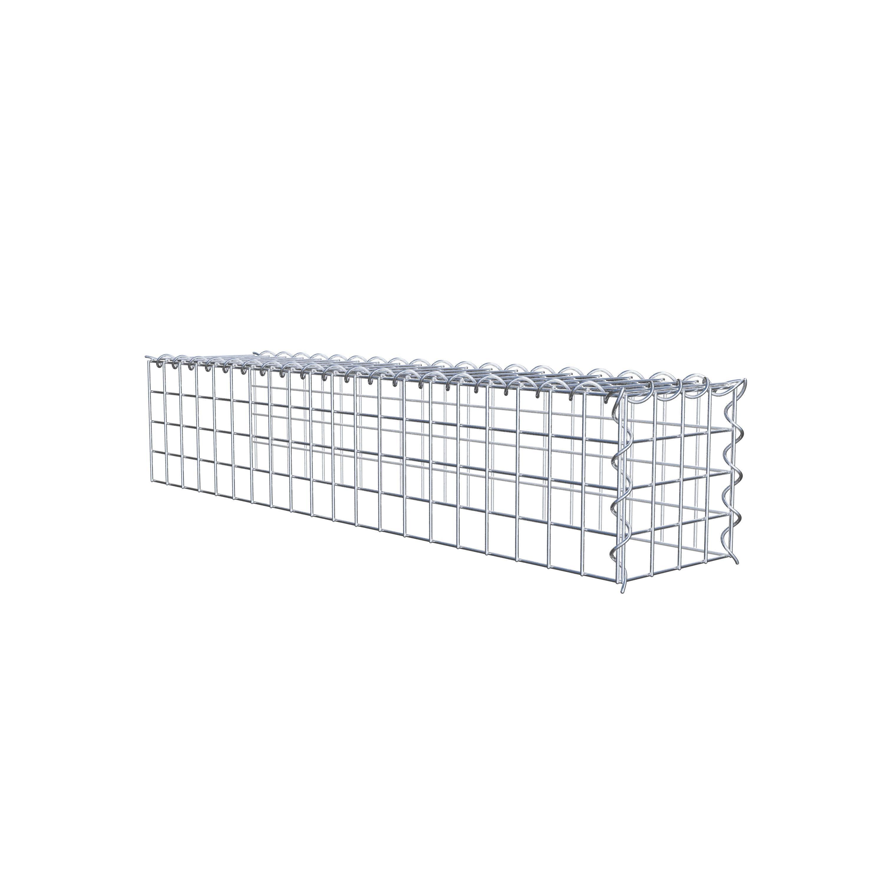 Extra gabion typ 4 100 cm x 20 cm x 20 cm (L x H x D), maskstorlek 5 cm x 5 cm, spiral