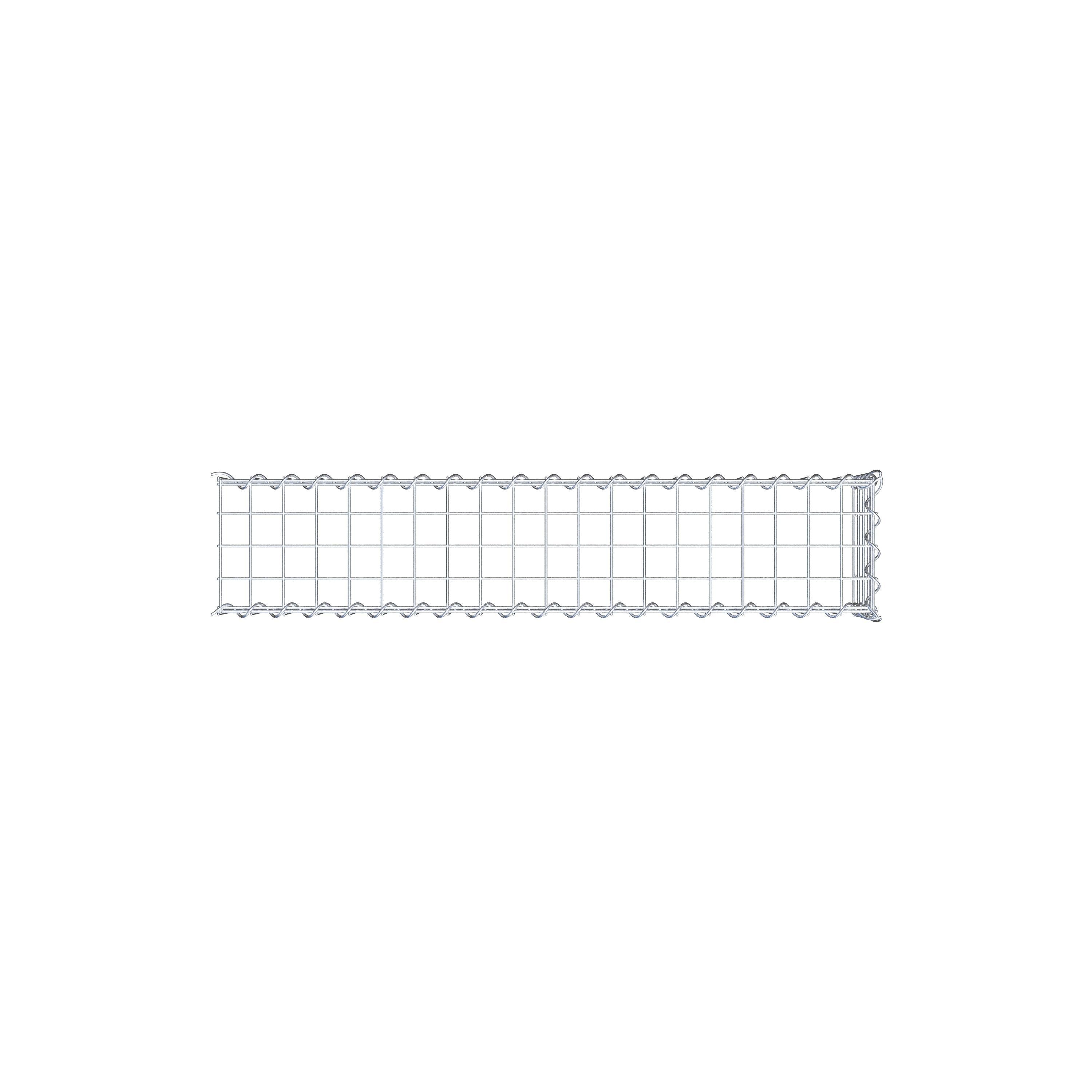 Extra gabion typ 4 100 cm x 20 cm x 20 cm (L x H x D), maskstorlek 5 cm x 5 cm, spiral