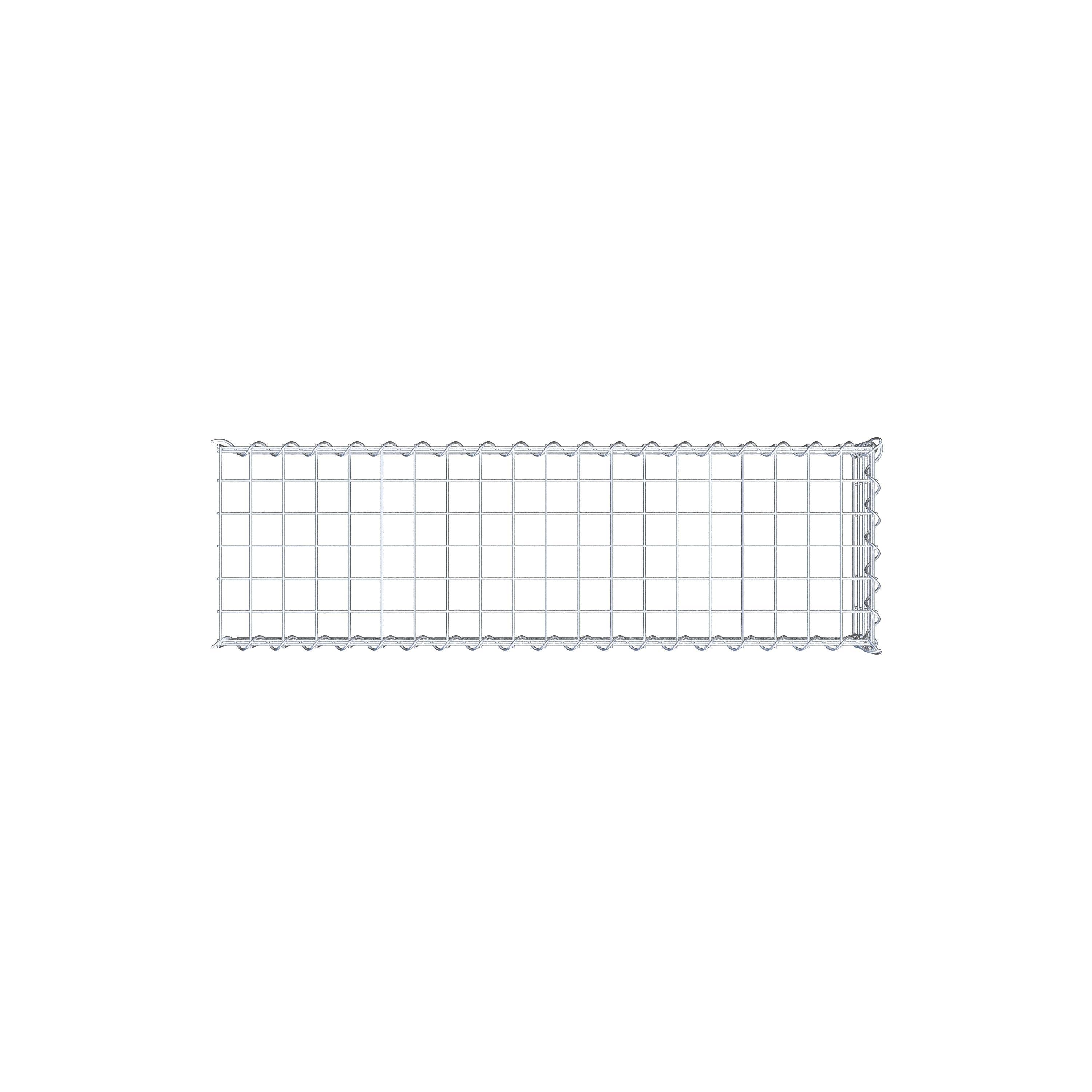 Grown-on gabion type 4 100 cm x 20 cm x 30 cm (L x H x D), mesh size 5 cm x 5 cm, spiral