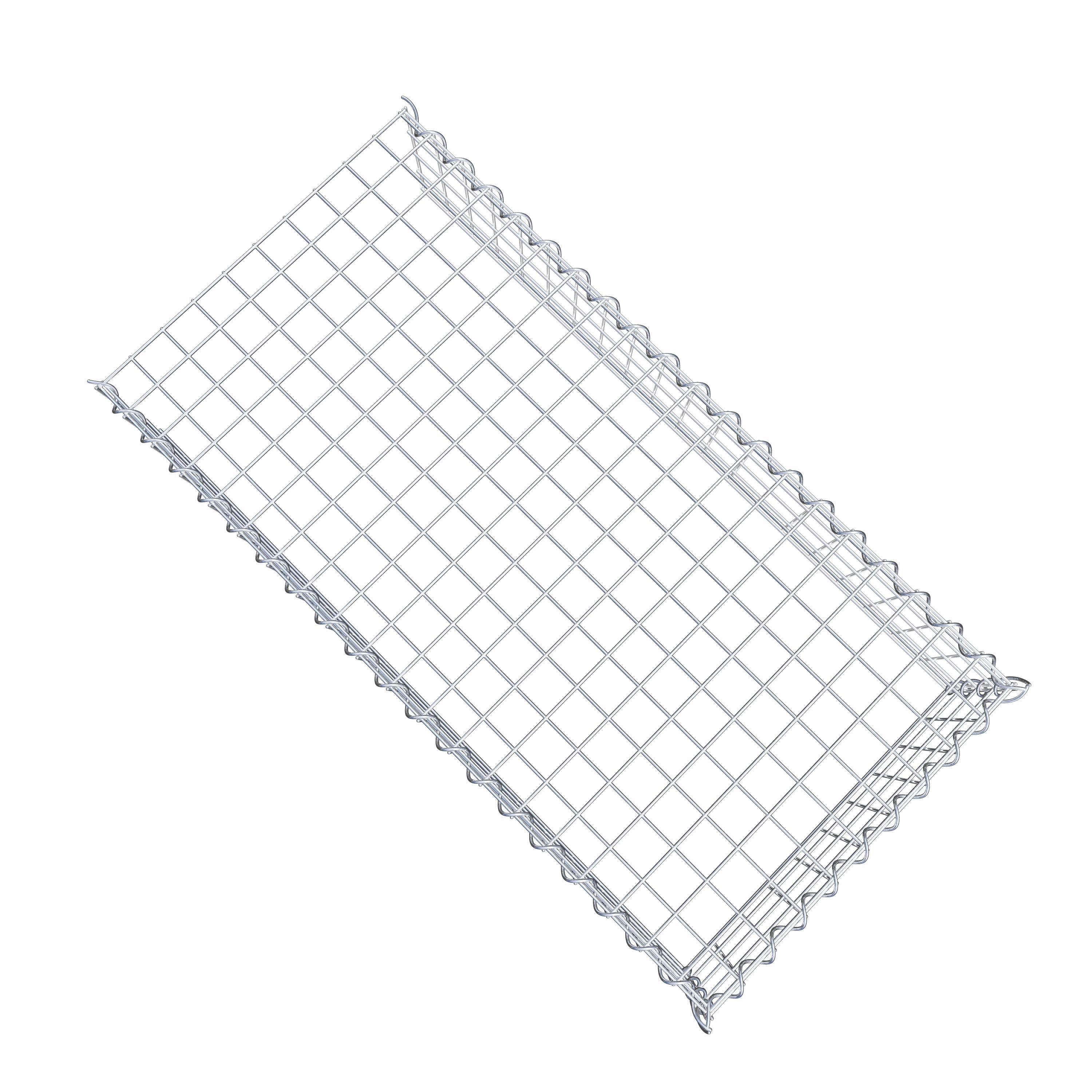 Gabião Tipo 4 100 cm x 20 cm x 50 cm (C x A x P), malhagem 5 cm x 5 cm, espiral
