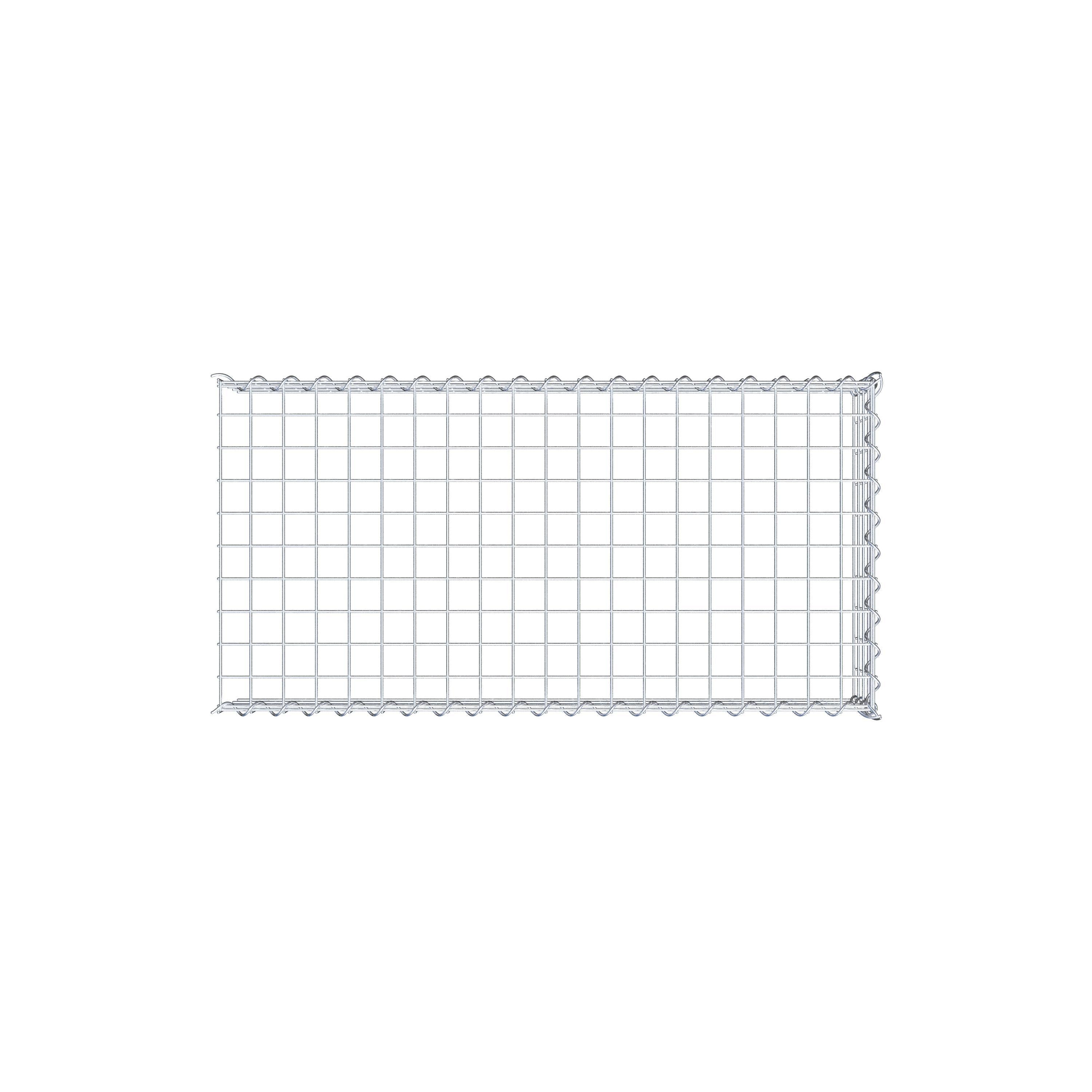 Gabião Tipo 4 100 cm x 20 cm x 50 cm (C x A x P), malhagem 5 cm x 5 cm, espiral