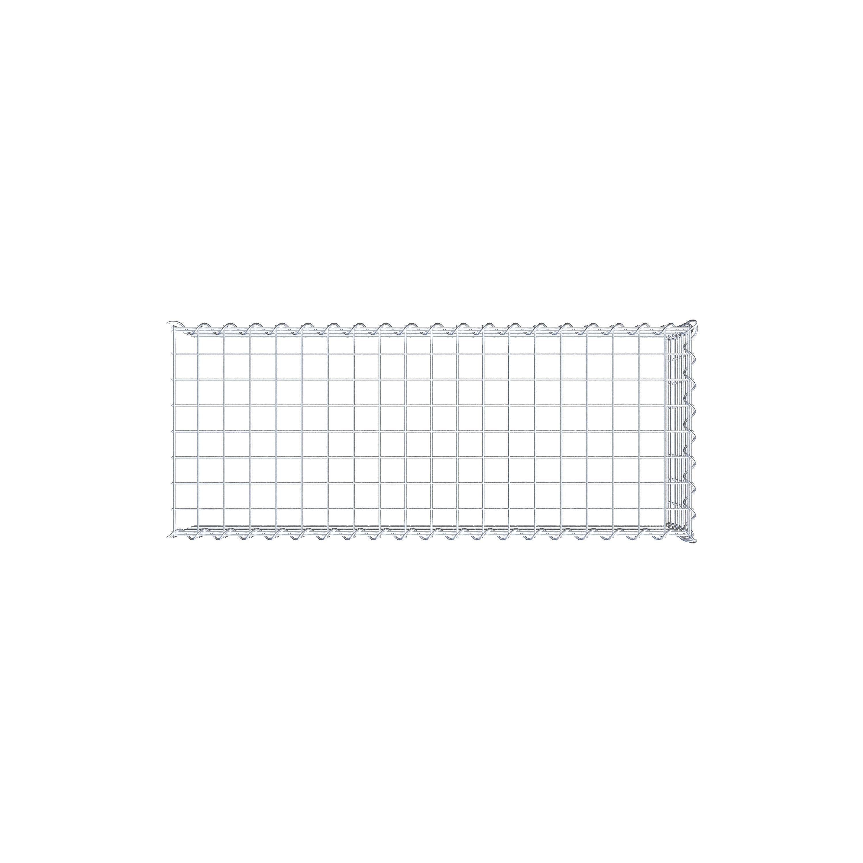 Gavión complementario tipo 4 100 cm x 30 cm x 40 cm (L x A x P), malla 5 cm x 5 cm, espiral
