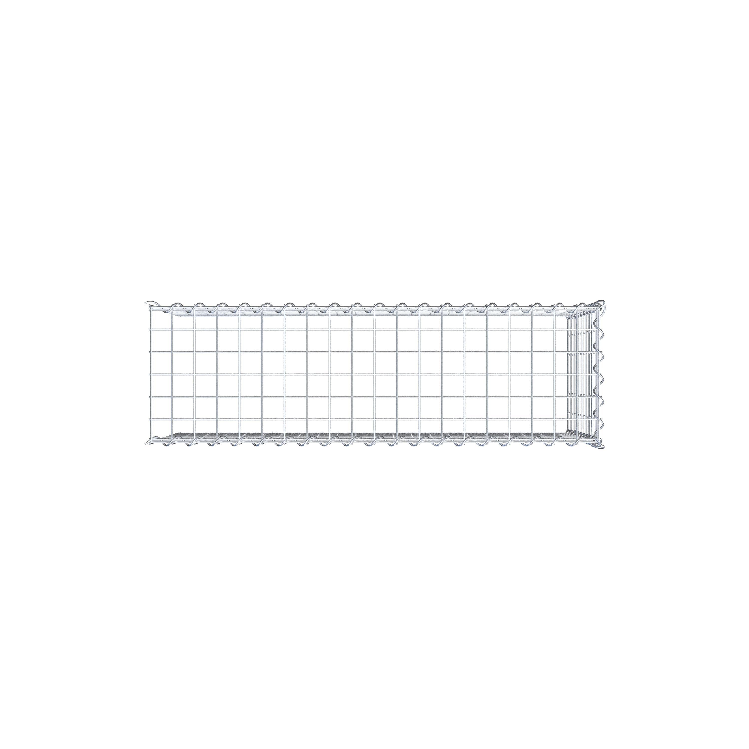 Gabião Tipo 4 100 cm x 50 cm x 30 cm (C x A x P), malhagem 5 cm x 5 cm, espiral