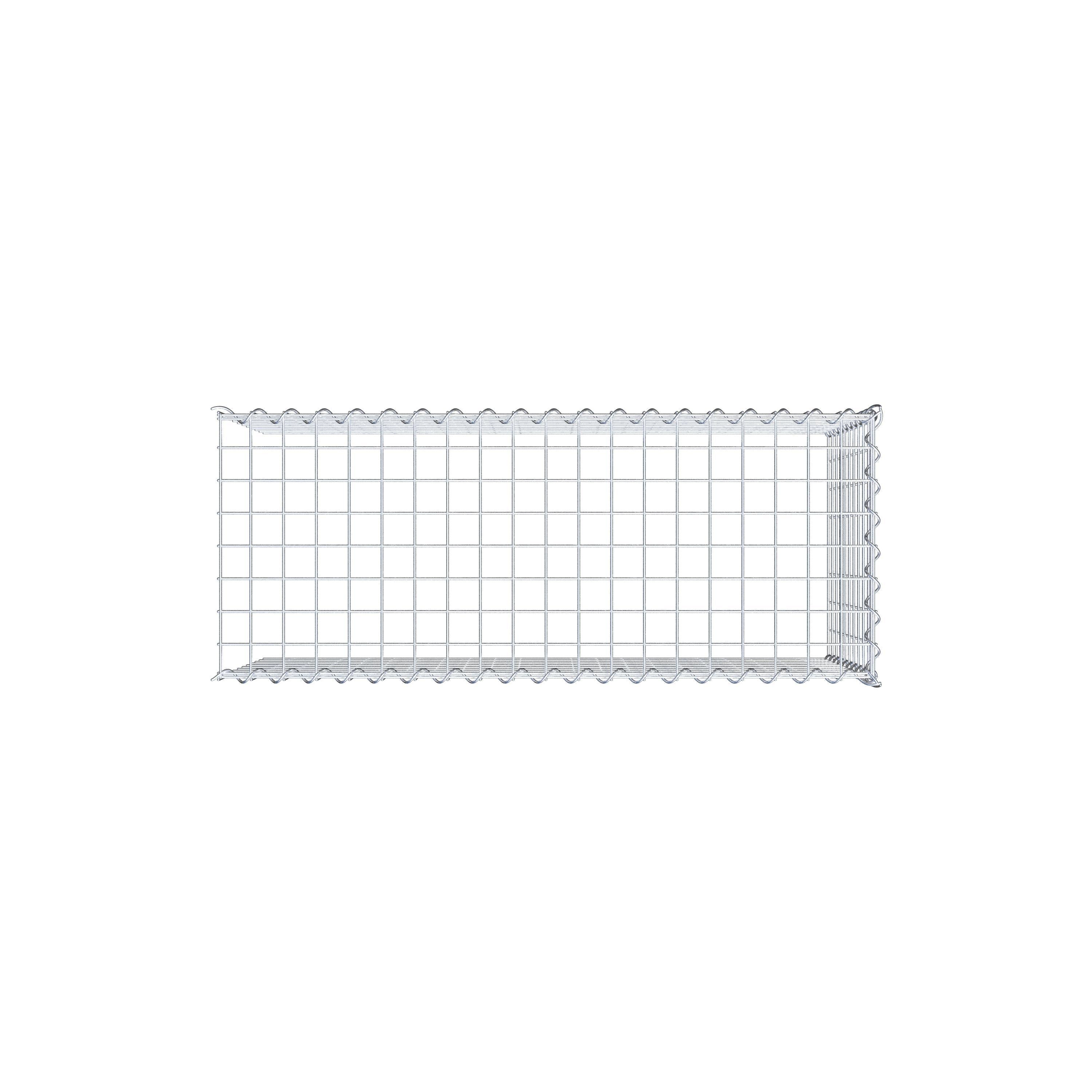 Extra gabion typ 4 100 cm x 50 cm x 40 cm (L x H x D), maskstorlek 5 cm x 5 cm, spiral