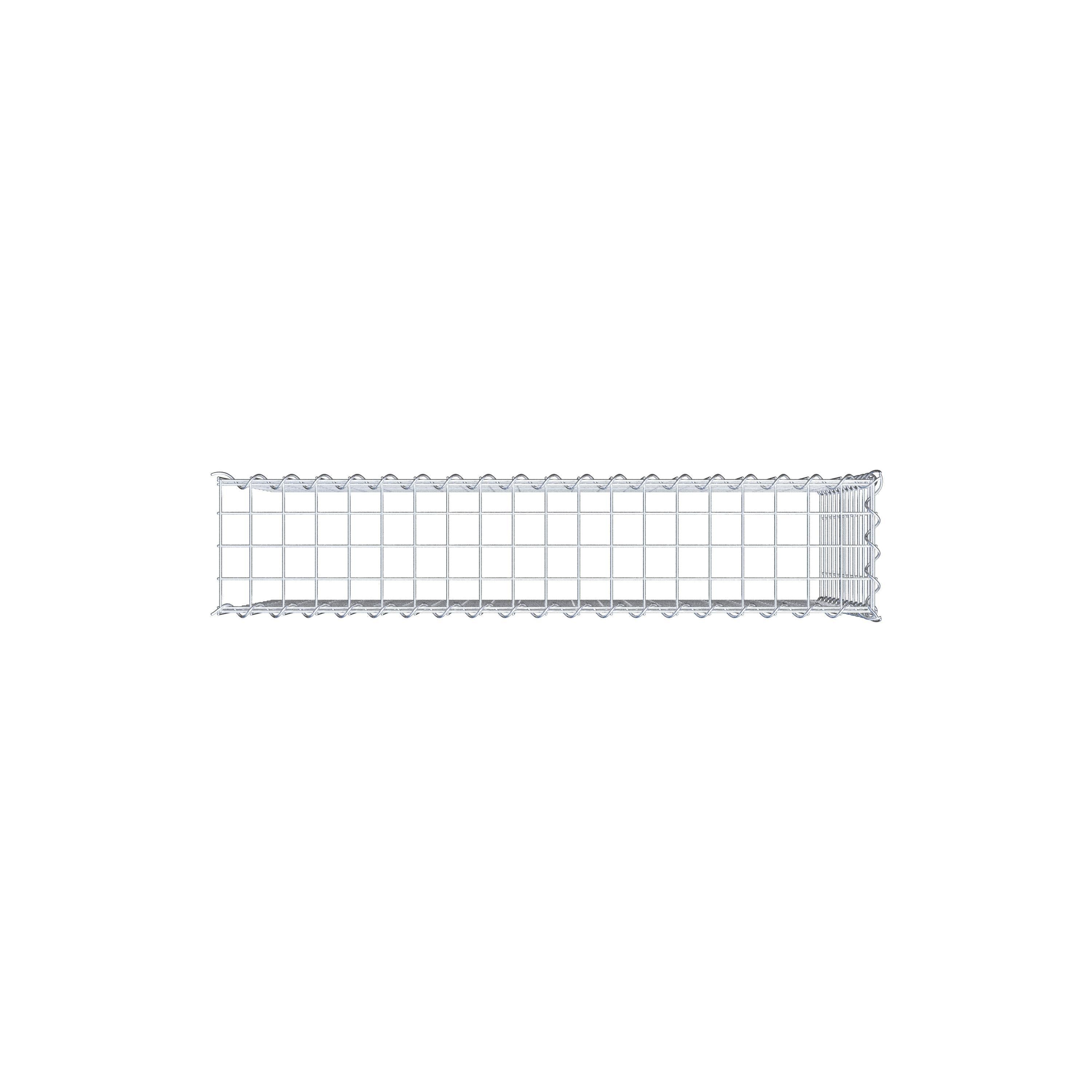Gabbione aggiuntivo tipo 4 100 cm x 60 cm x 20 cm (L x H x P), dimensione maglia 5 cm x 5 cm, a spirale