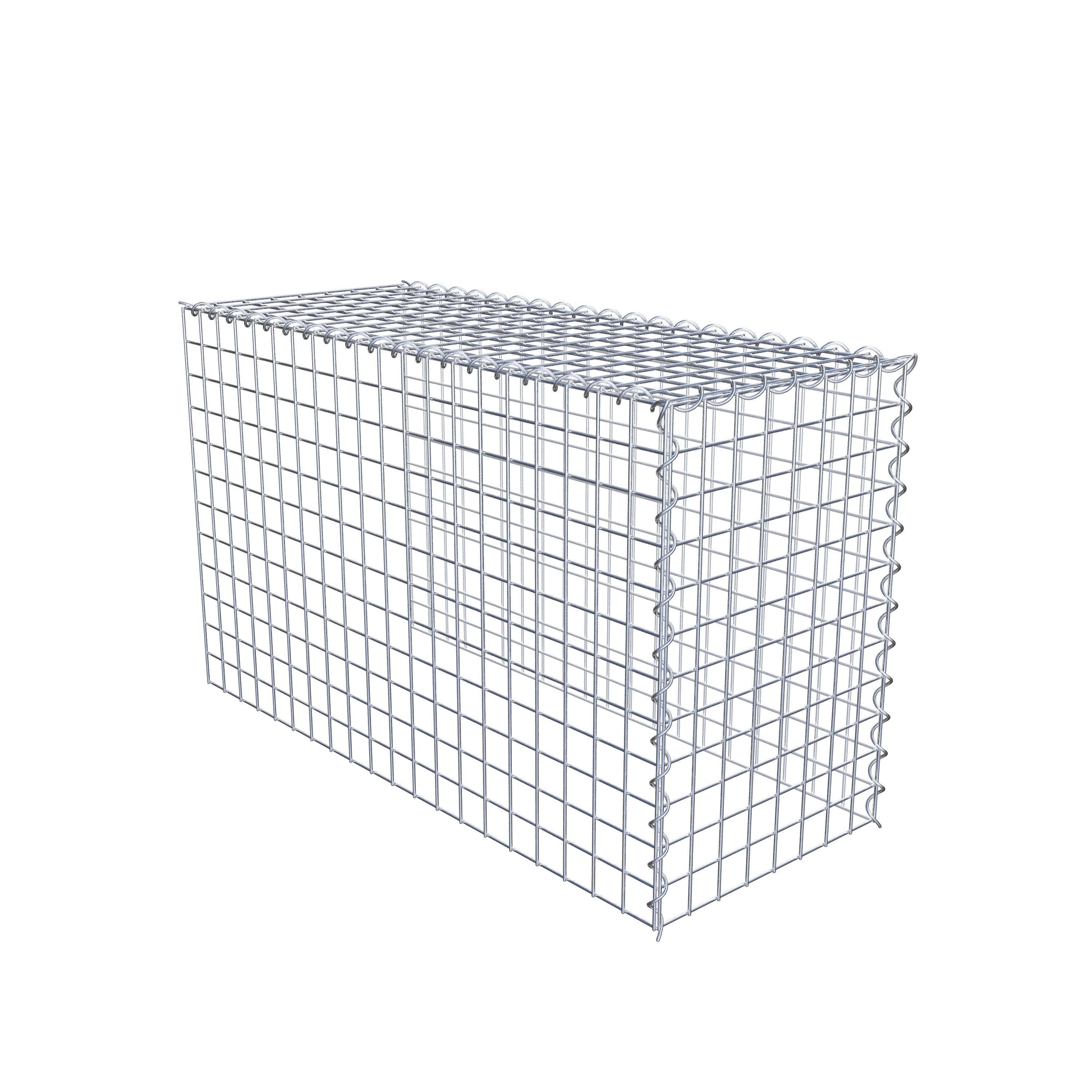Gabião Tipo 4 100 cm x 60 cm x 40 cm (C x A x P), malhagem 5 cm x 5 cm, espiral