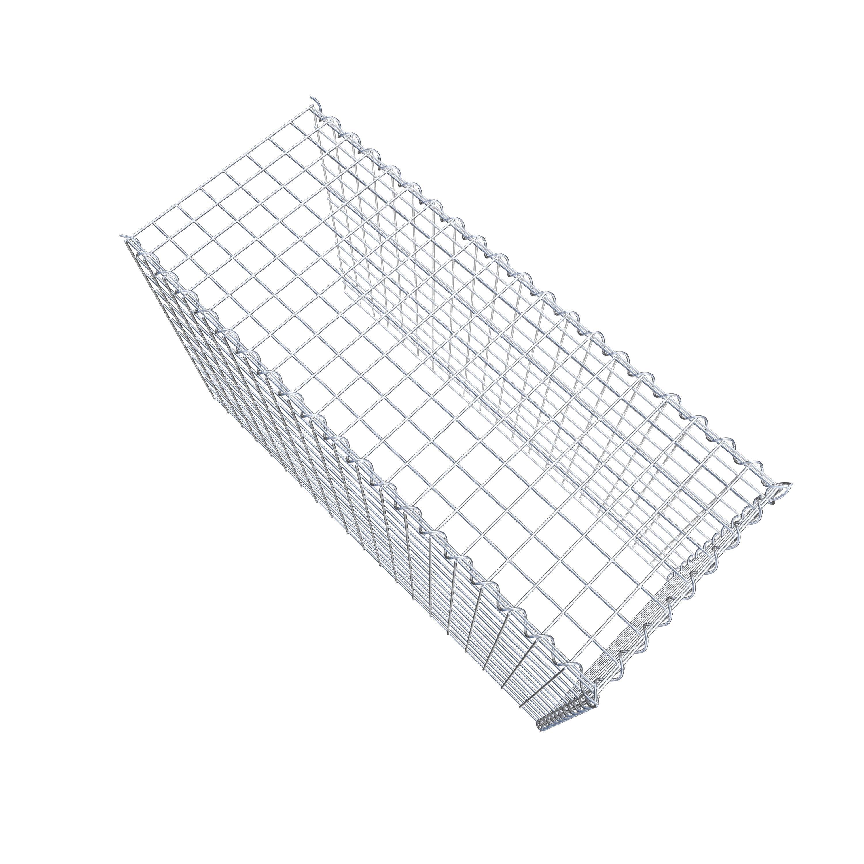 Gabião Tipo 4 100 cm x 60 cm x 40 cm (C x A x P), malhagem 5 cm x 5 cm, espiral