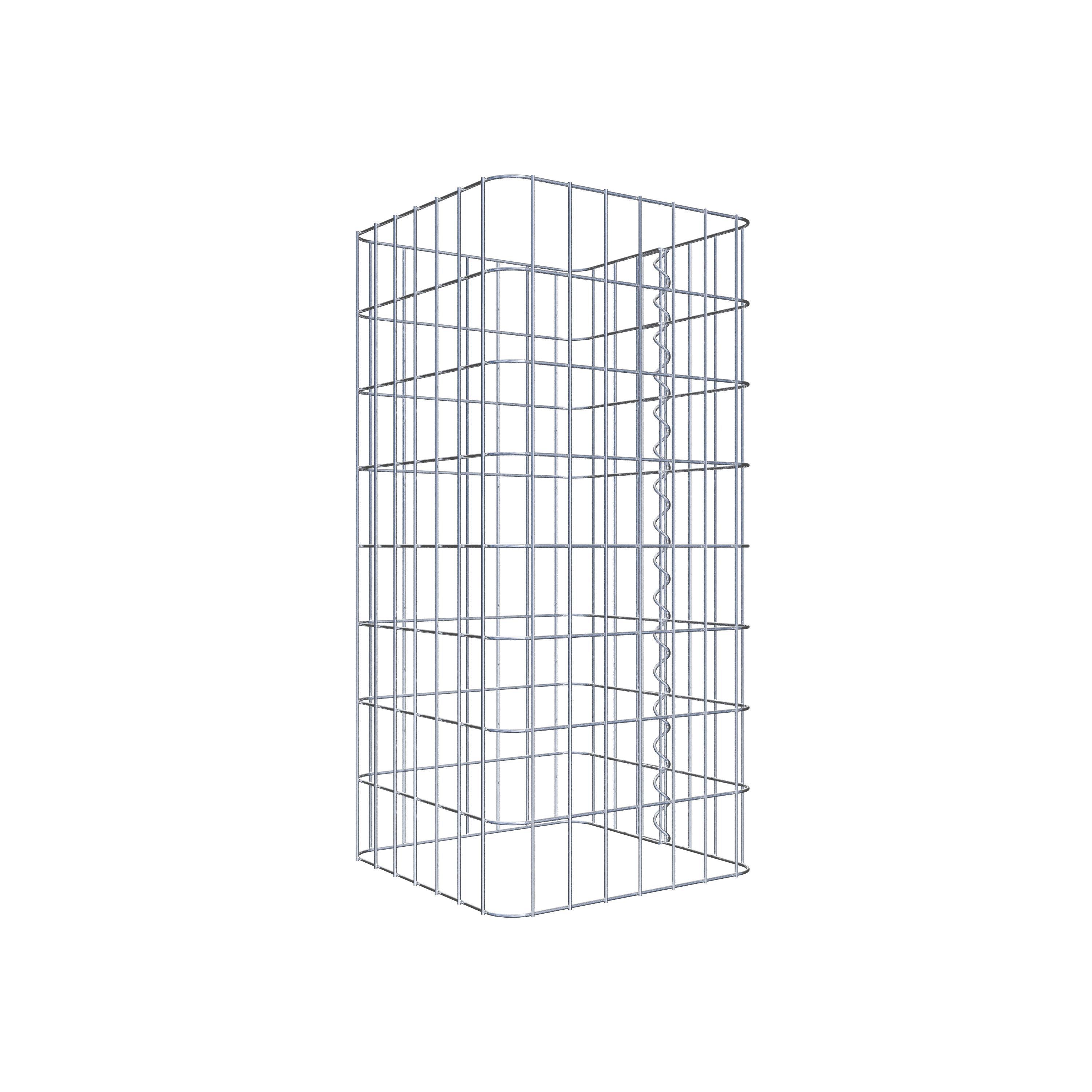 Gabion column square 37 cm x 37 cm, 80 cm height, MW 5 cm x 10 cm