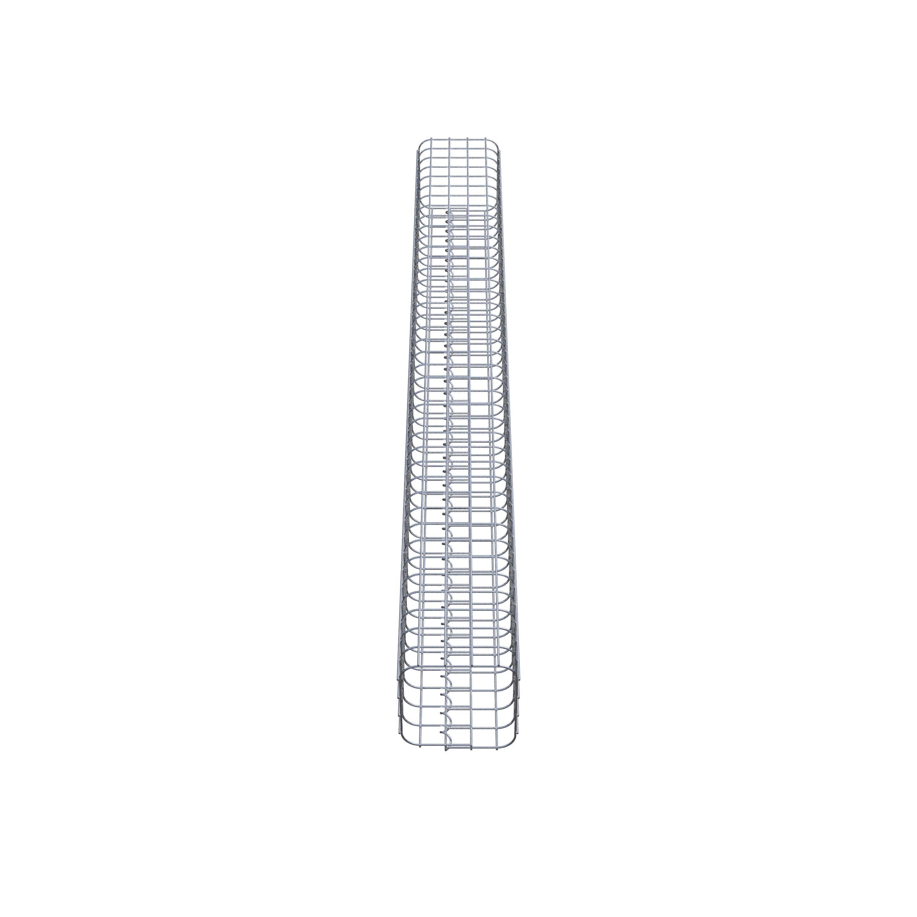 Gabion column square 22 cm x 22 cm, 200 cm high, MW 5 cm x 5 cm