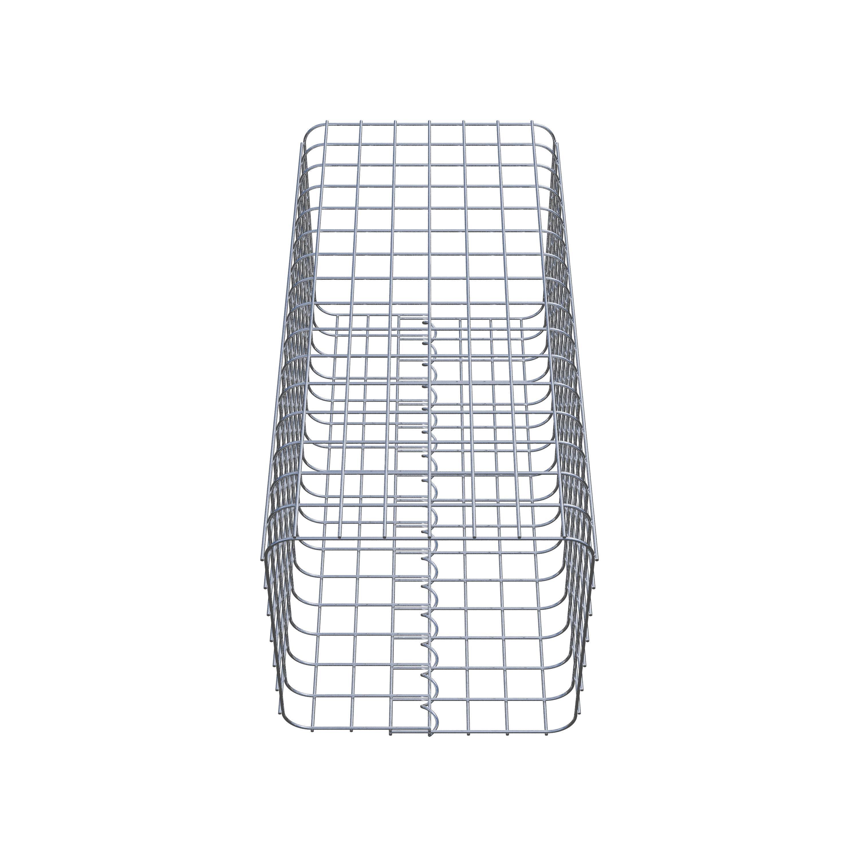 Gabionpelare, kantig 37 cm x 37 cm, 80 cm hög, MW 5 cm x 5 cm