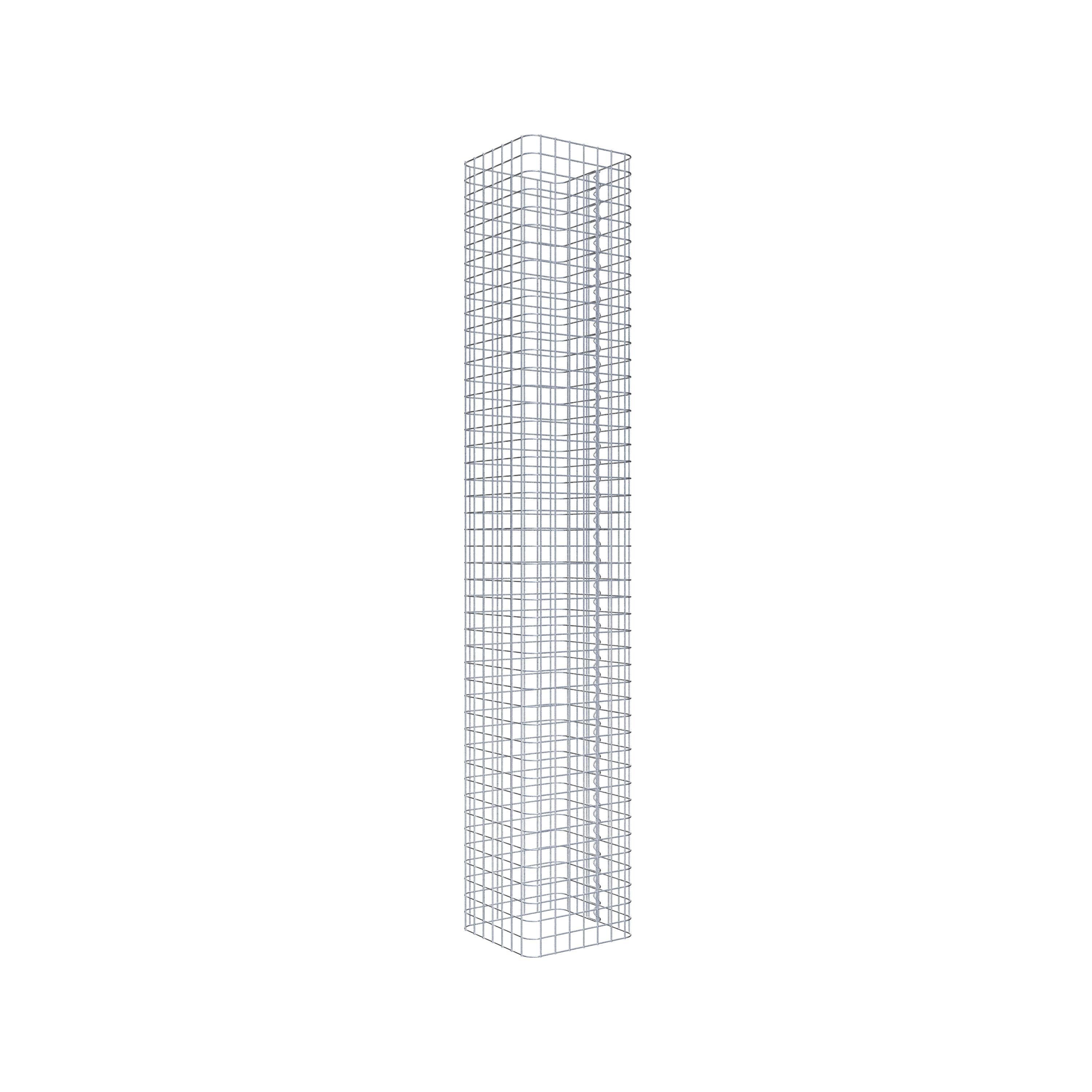 Gabion column square 37 cm x 37 cm, 230 cm high, MW 5 cm x 5 cm