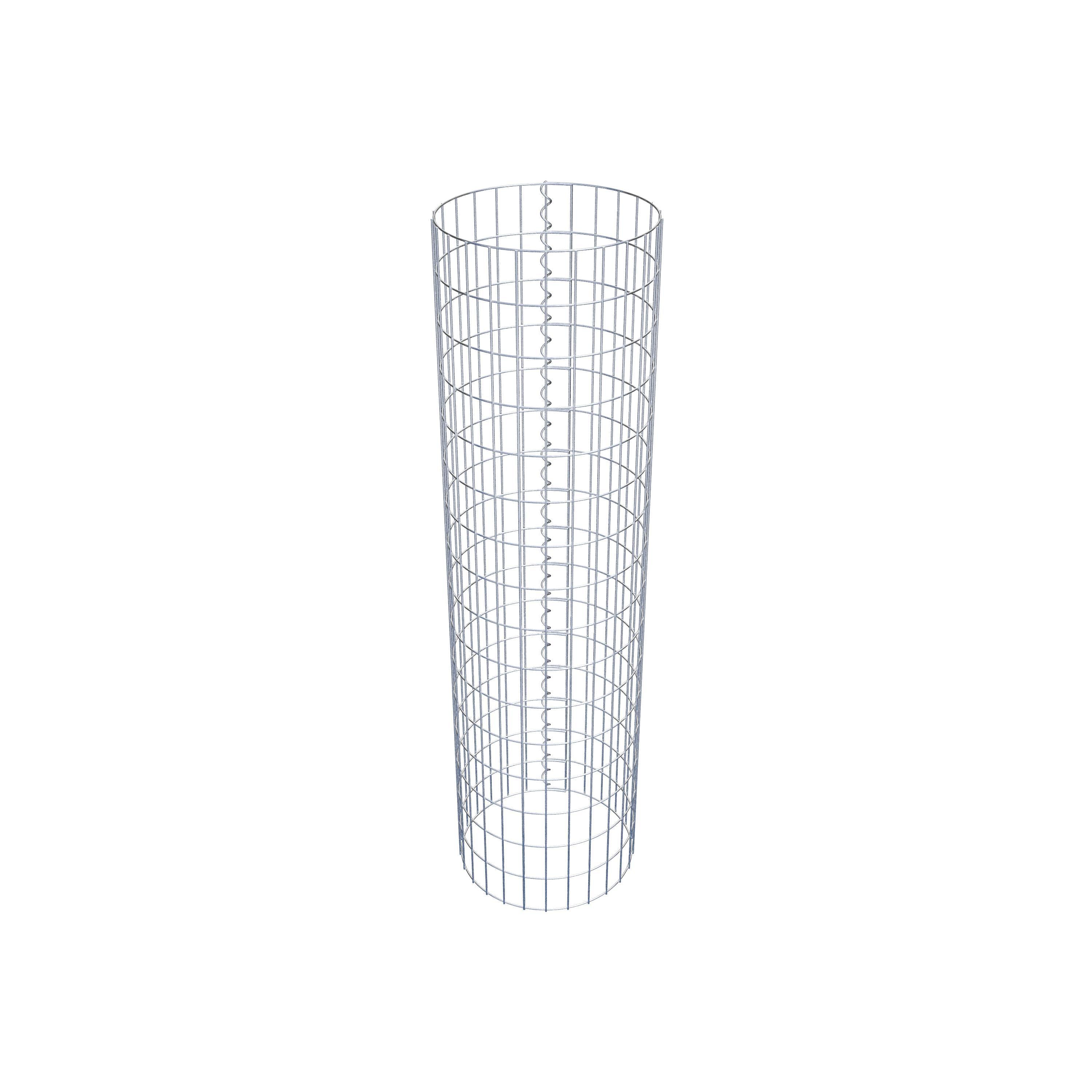 Gabionensäule rund 42 cm Durchmesser, 160 cm Höhe, Maschenweite 5 cm x 10 cm
