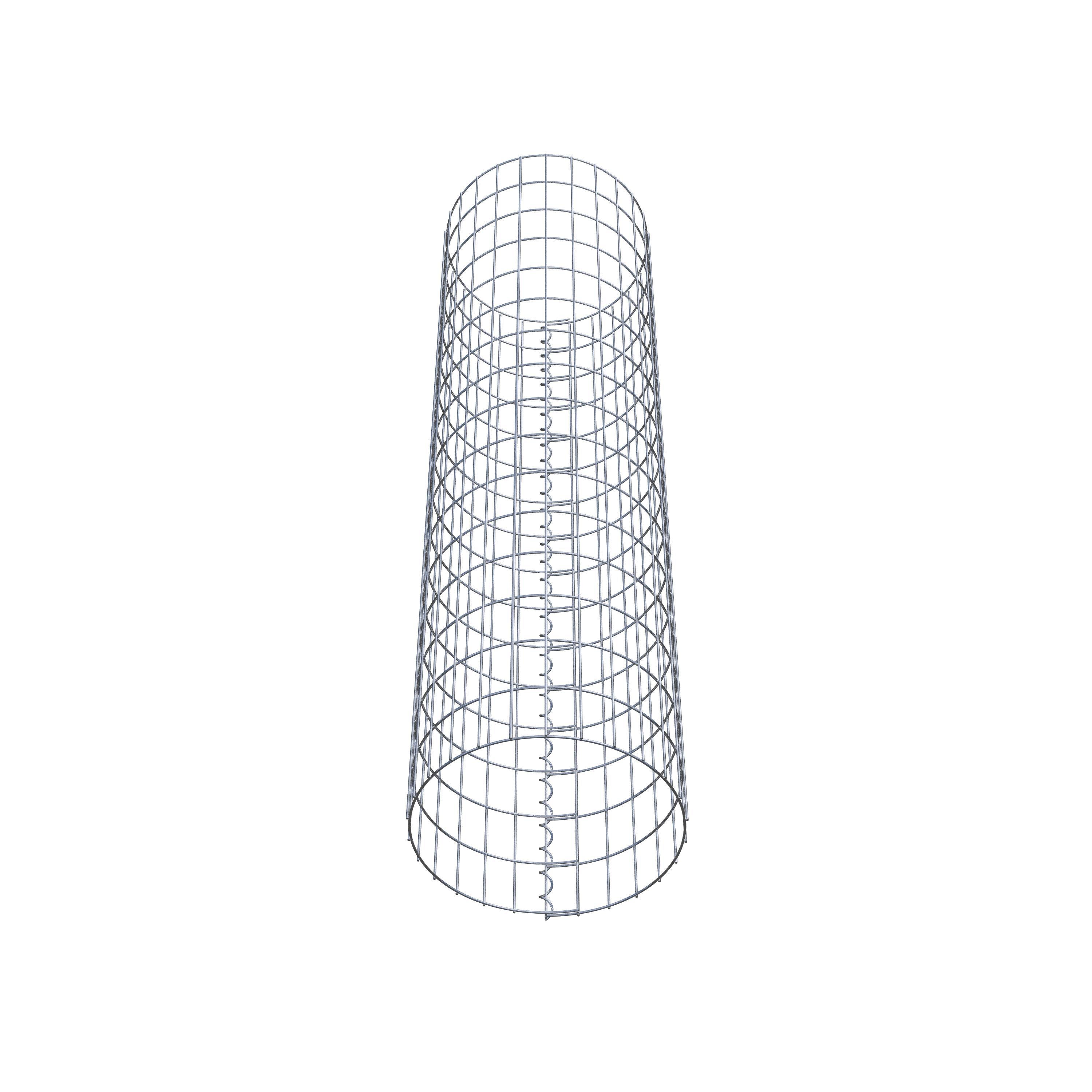 Gabionensäule rund 42 cm Durchmesser, 160 cm Höhe, Maschenweite 5 cm x 10 cm