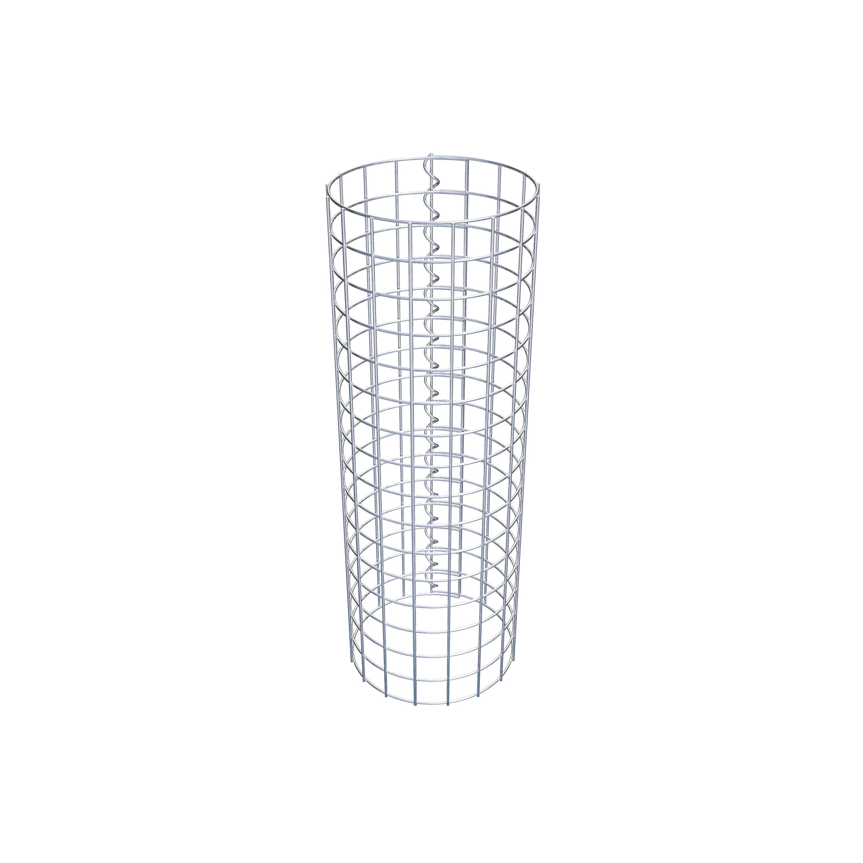 Gabionensäule rund 27 cm Durchmesser, 80 cm Höhe, Maschenweite 5 cm x 5 cm