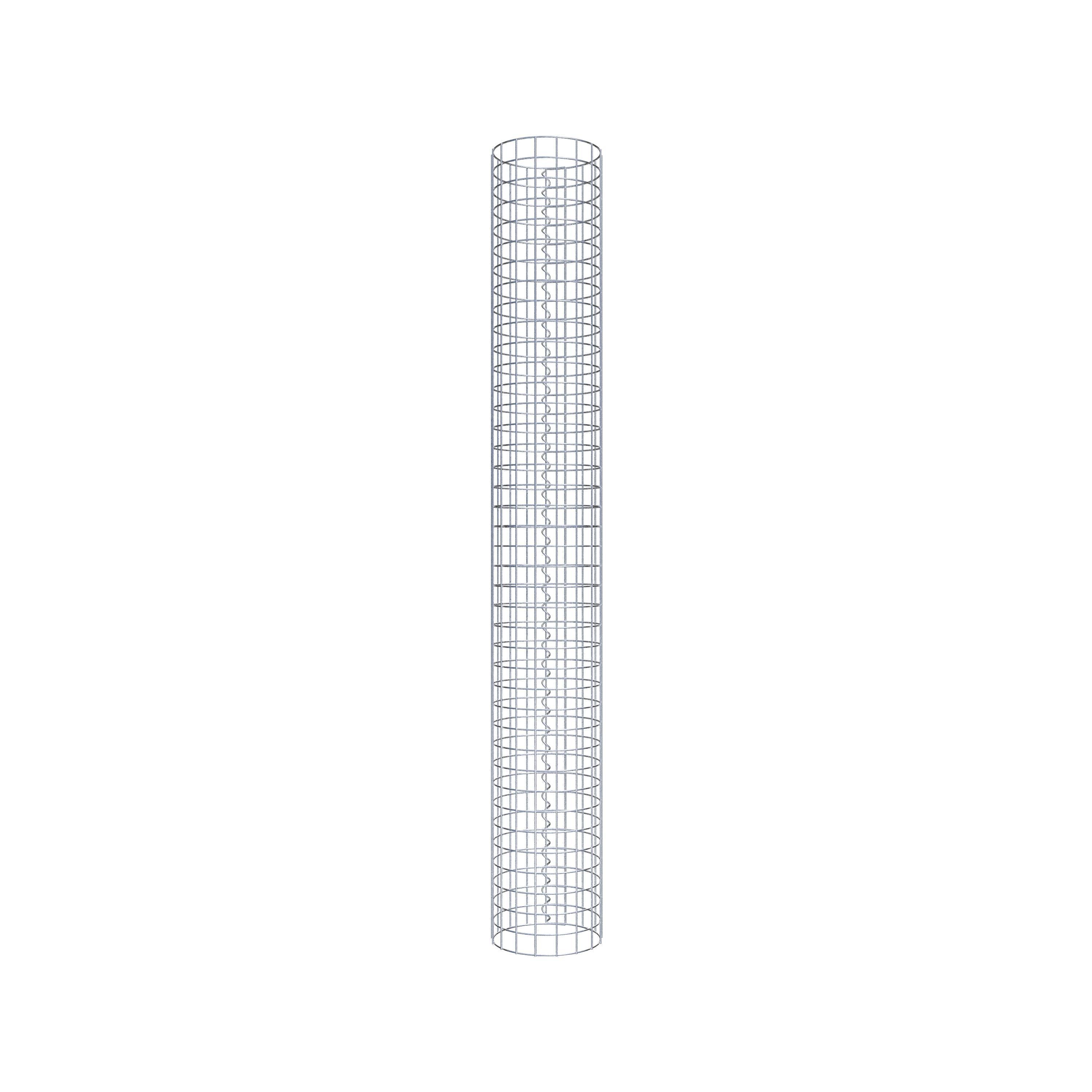 Gabionpelare rund 27 cm diameter, 200 cm höjd, maskstorlek 5 cm x 5 cm
