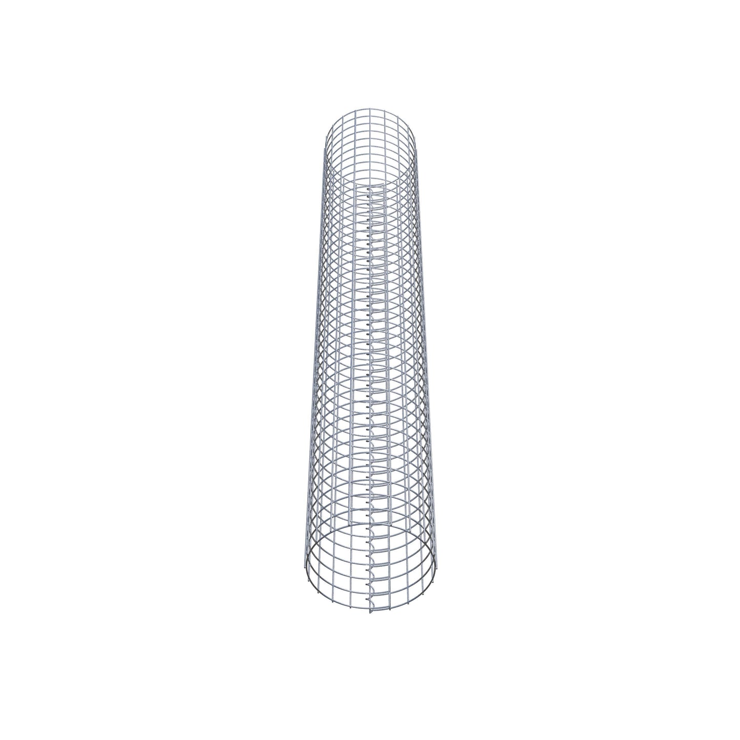 Coluna de gabião redonda 32 cm de diâmetro, 200 cm de altura, malhagem 5 cm x 5 cm
