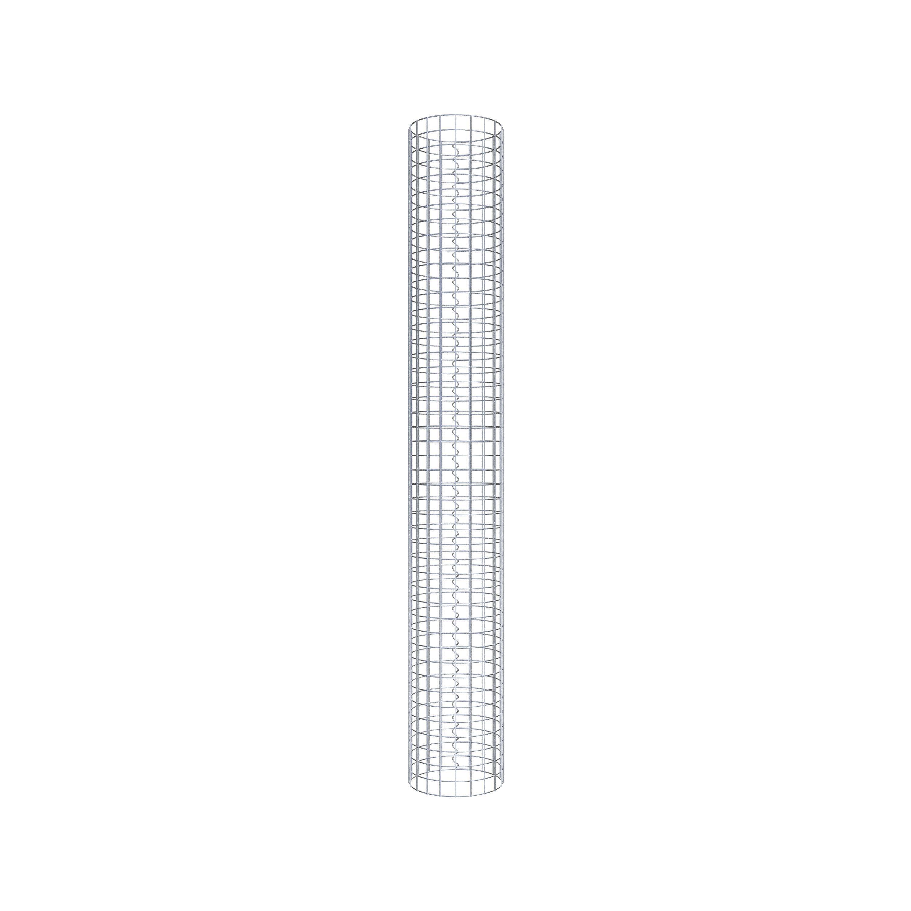 Gabionensäule rund 32 cm Durchmesser, 230 cm Höhe, Maschenweite 5 cm x 5 cm