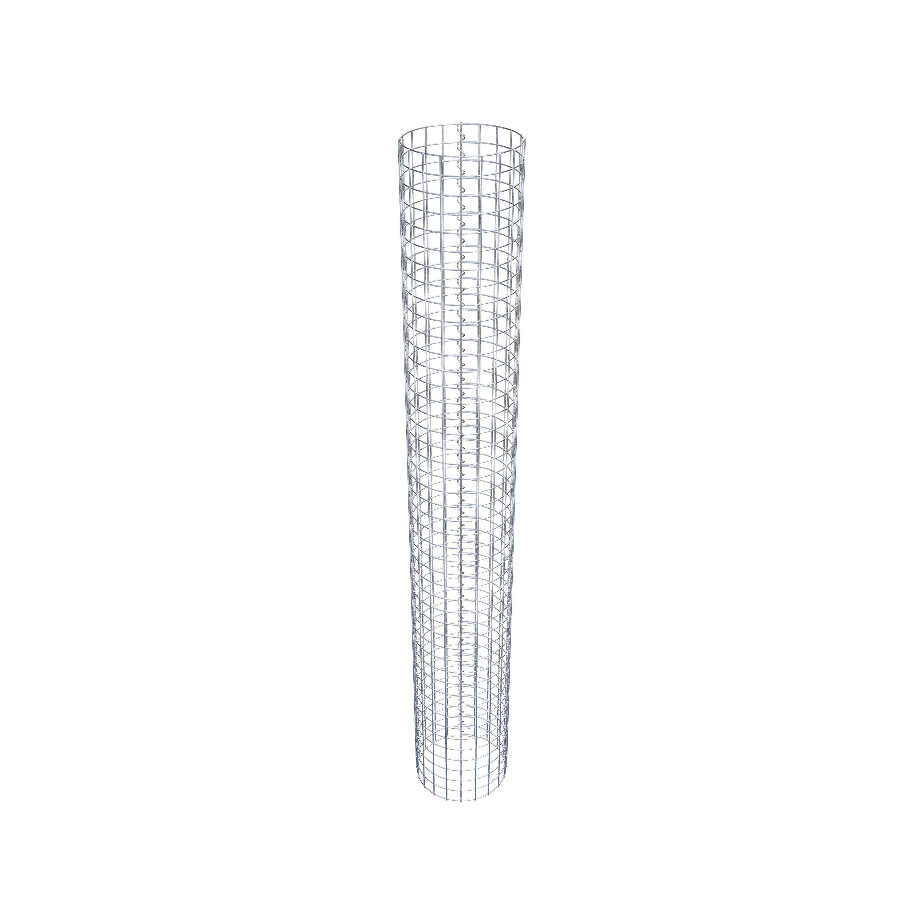 Gabionensäule rund 32 cm Durchmesser, 230 cm Höhe, Maschenweite 5 cm x 5 cm