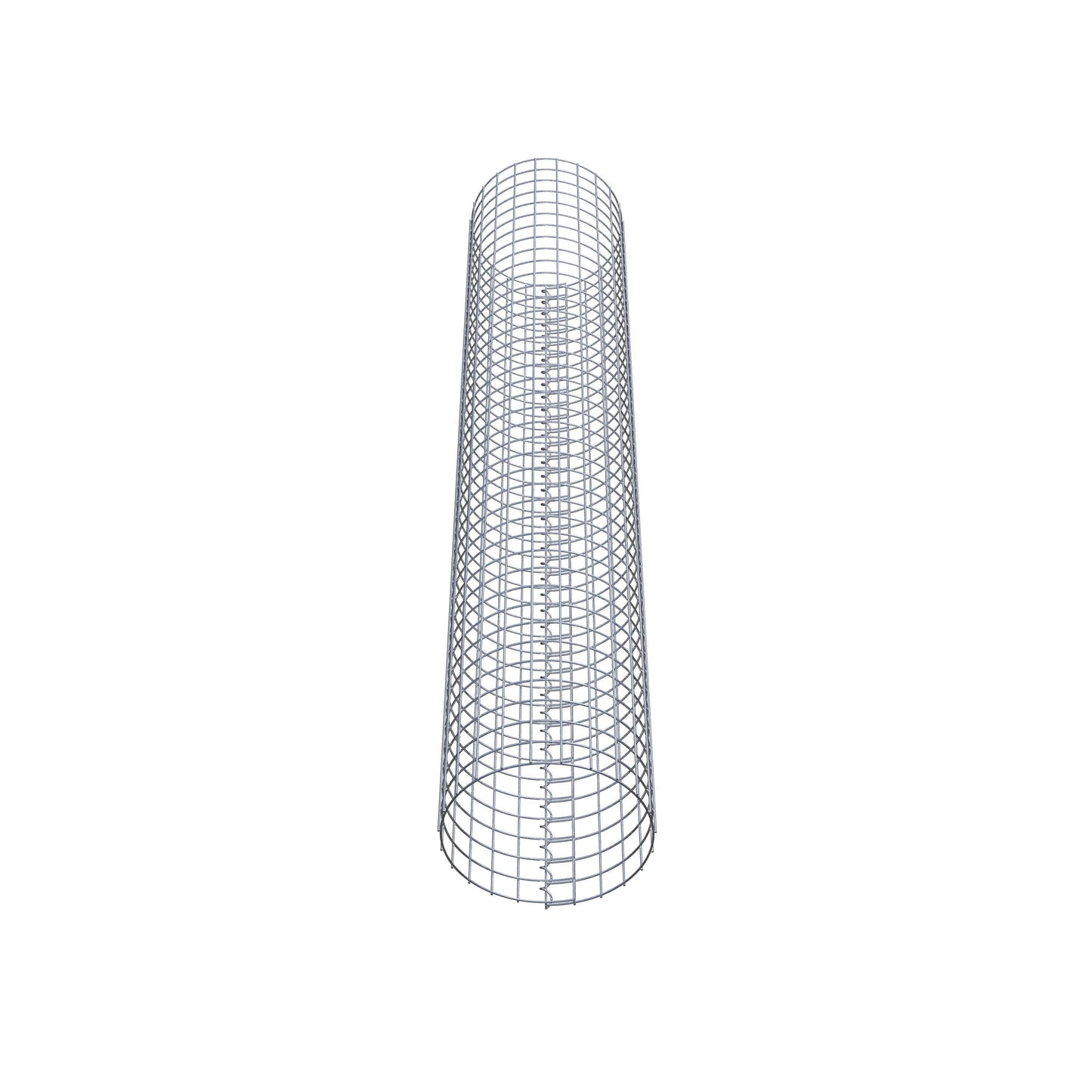Coluna de gabião redonda 37 cm de diâmetro, 200 cm de altura, malhagem 5 cm x 5 cm