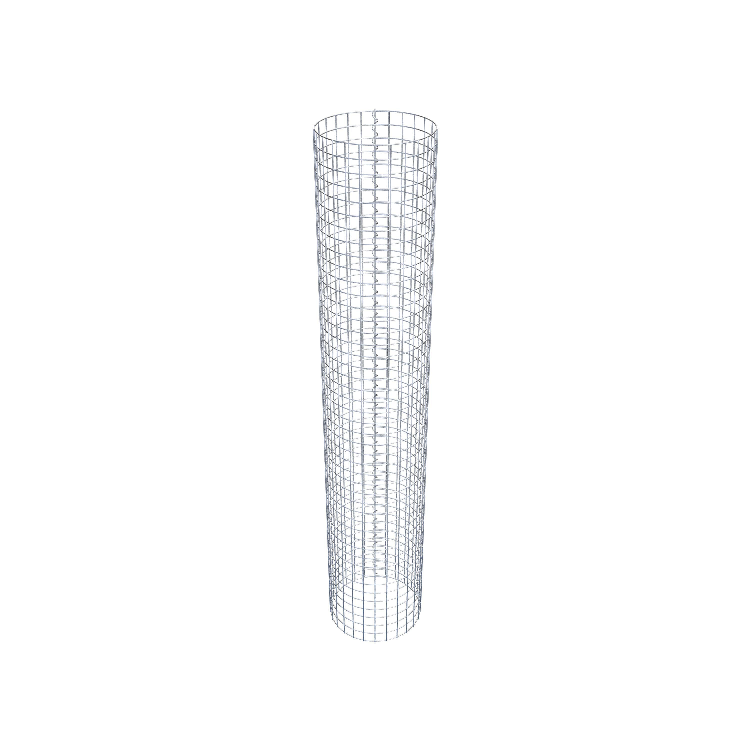 Gabionpelare rund 42 cm diameter, 230 cm höjd, maskstorlek 5 cm x 5 cm