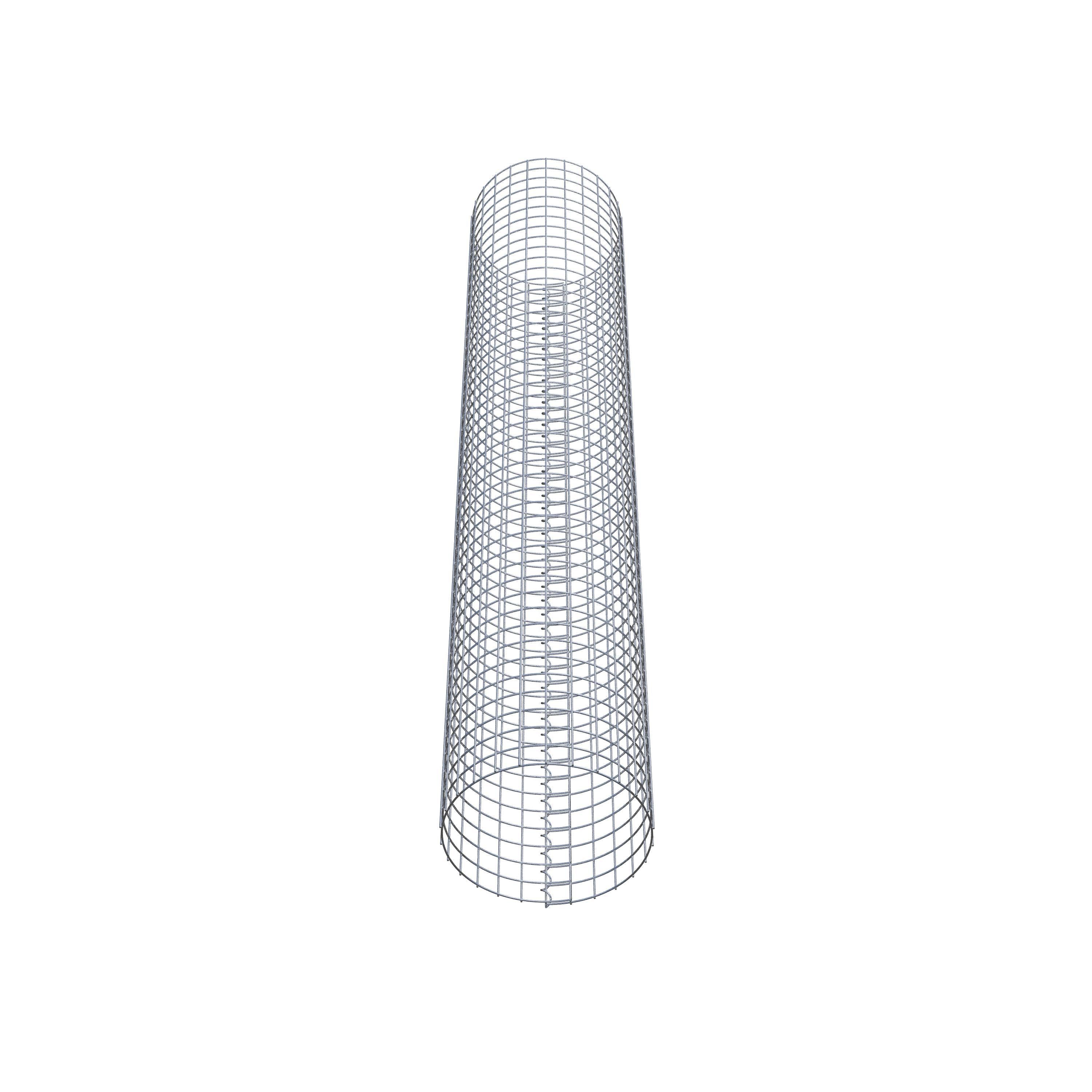 Gabionpelare rund 42 cm diameter, 230 cm höjd, maskstorlek 5 cm x 5 cm