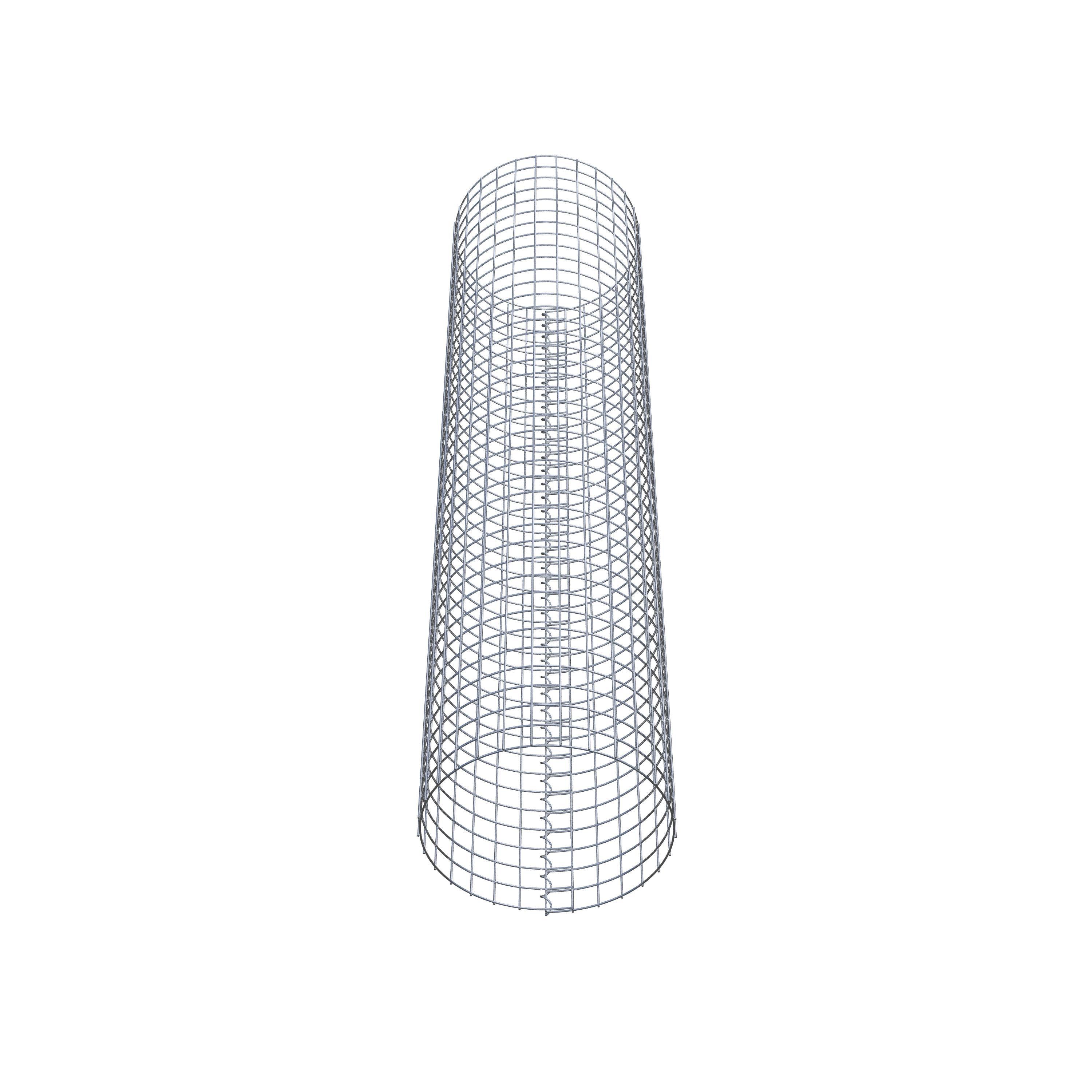 Gabionpelare rund 47 cm diameter, 200 cm höjd, maskstorlek 5 cm x 5 cm