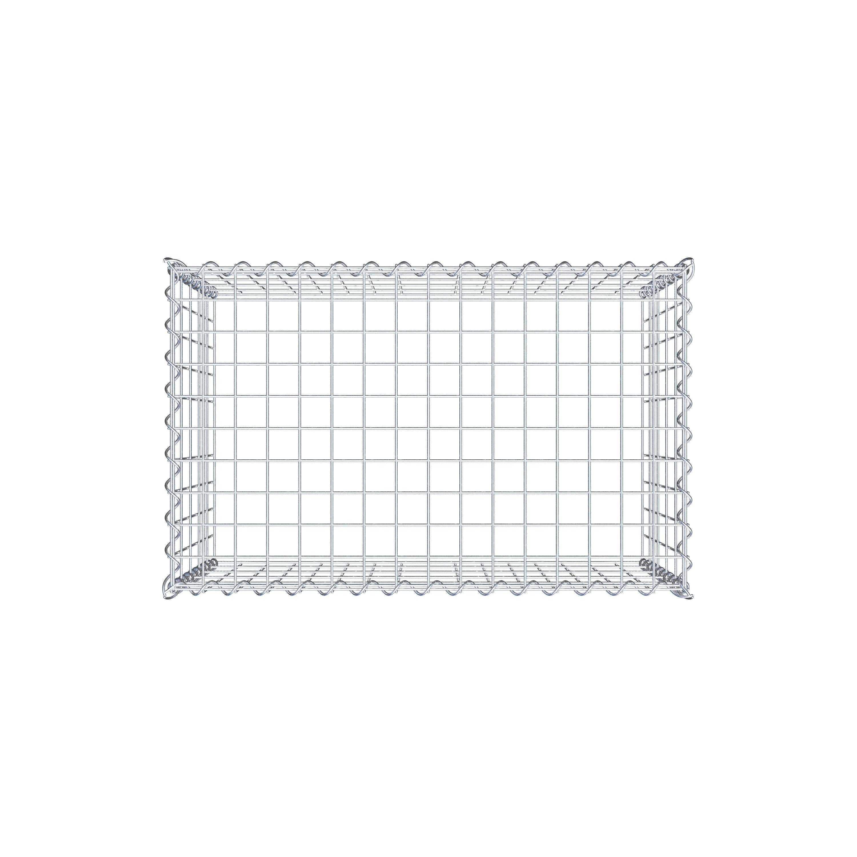 Gavión adulto tipo 3 80 cm x 50 cm x 50 cm (largo x alto x profundidad), tamaño de malla 5 cm x 10 cm, espiral