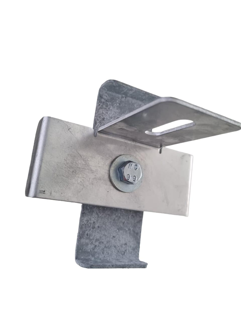 Klem met hekbeugel Maaswijdte 10 x 10 cm, gegalvaniseerd
