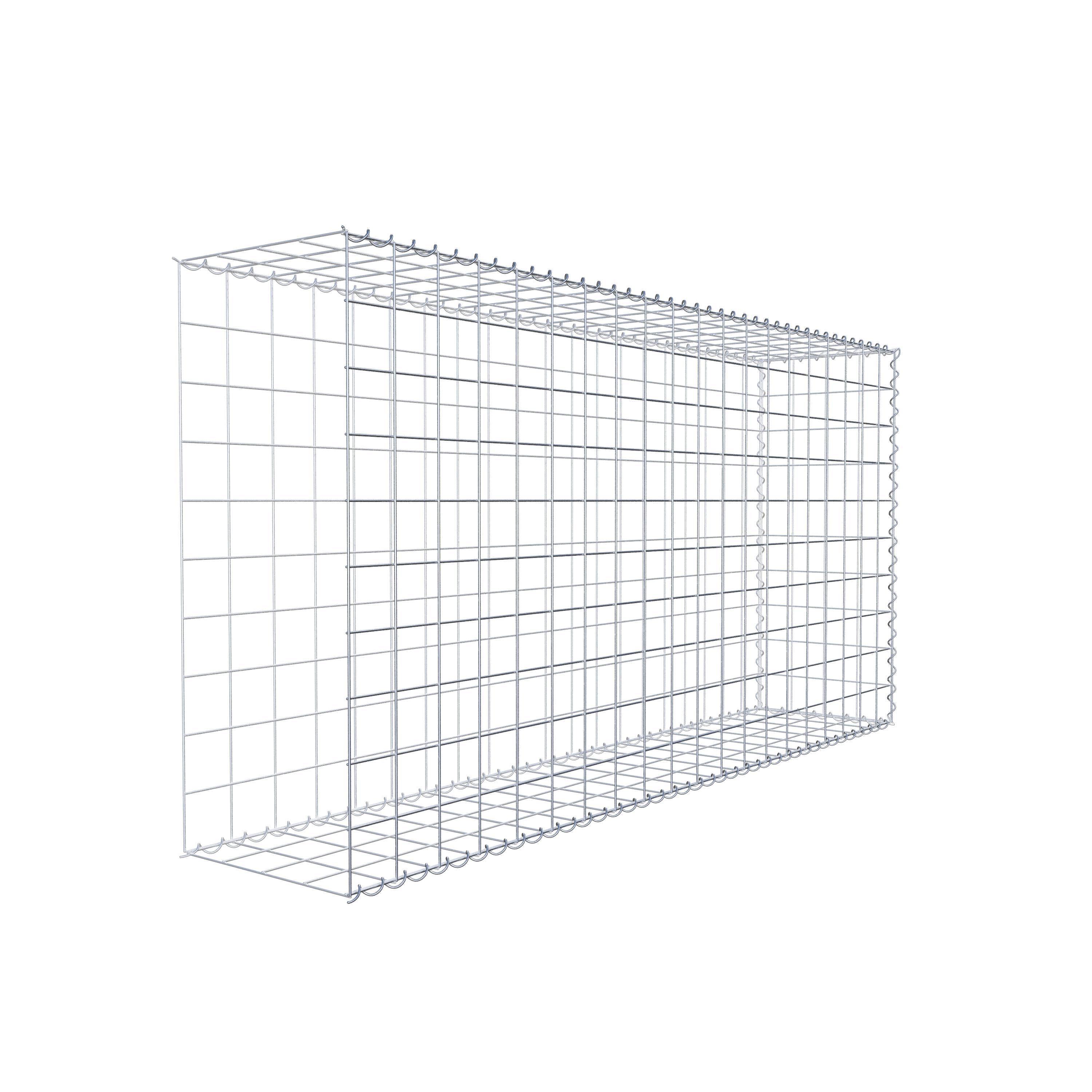 Extra gabion typ 2 200 cm x 100 cm x 40 cm (L x H x D), maskstorlek 10 cm x 10 cm, spiral