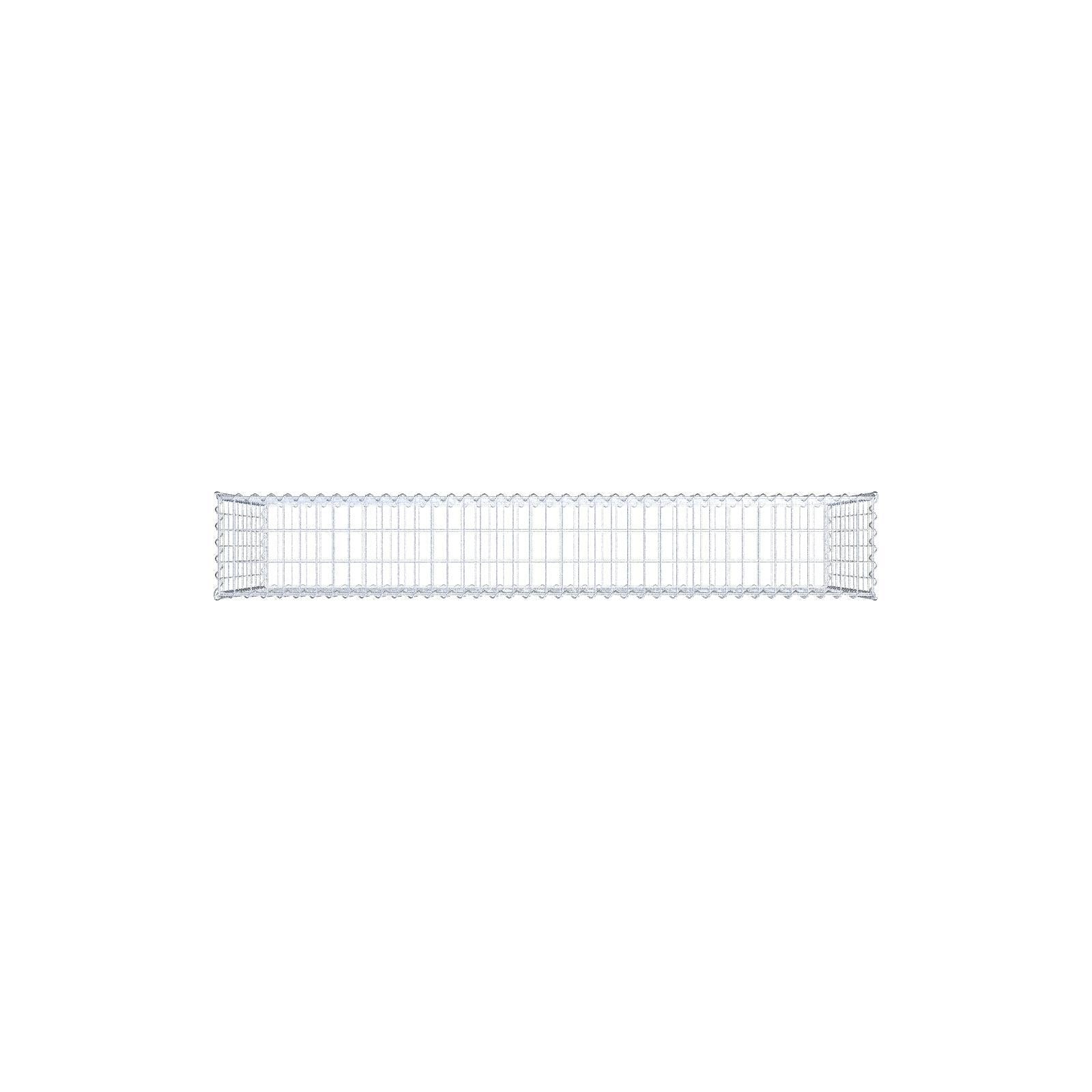 Gabion 200 cm x 100 cm x 30 cm (L x H x D), maskstorlek 5 cm x 10 cm, spiral