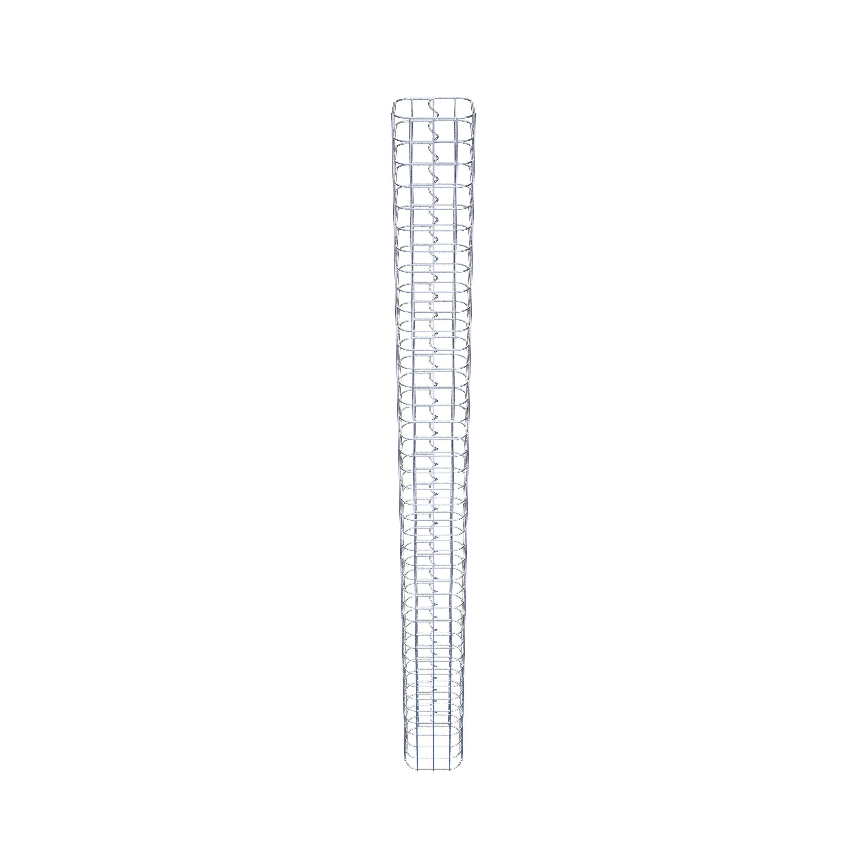 Gabion column, square, hot-dip galvanized, 17 cm x 17 cm, 200 cm high, MW 5 cm x 5 cm