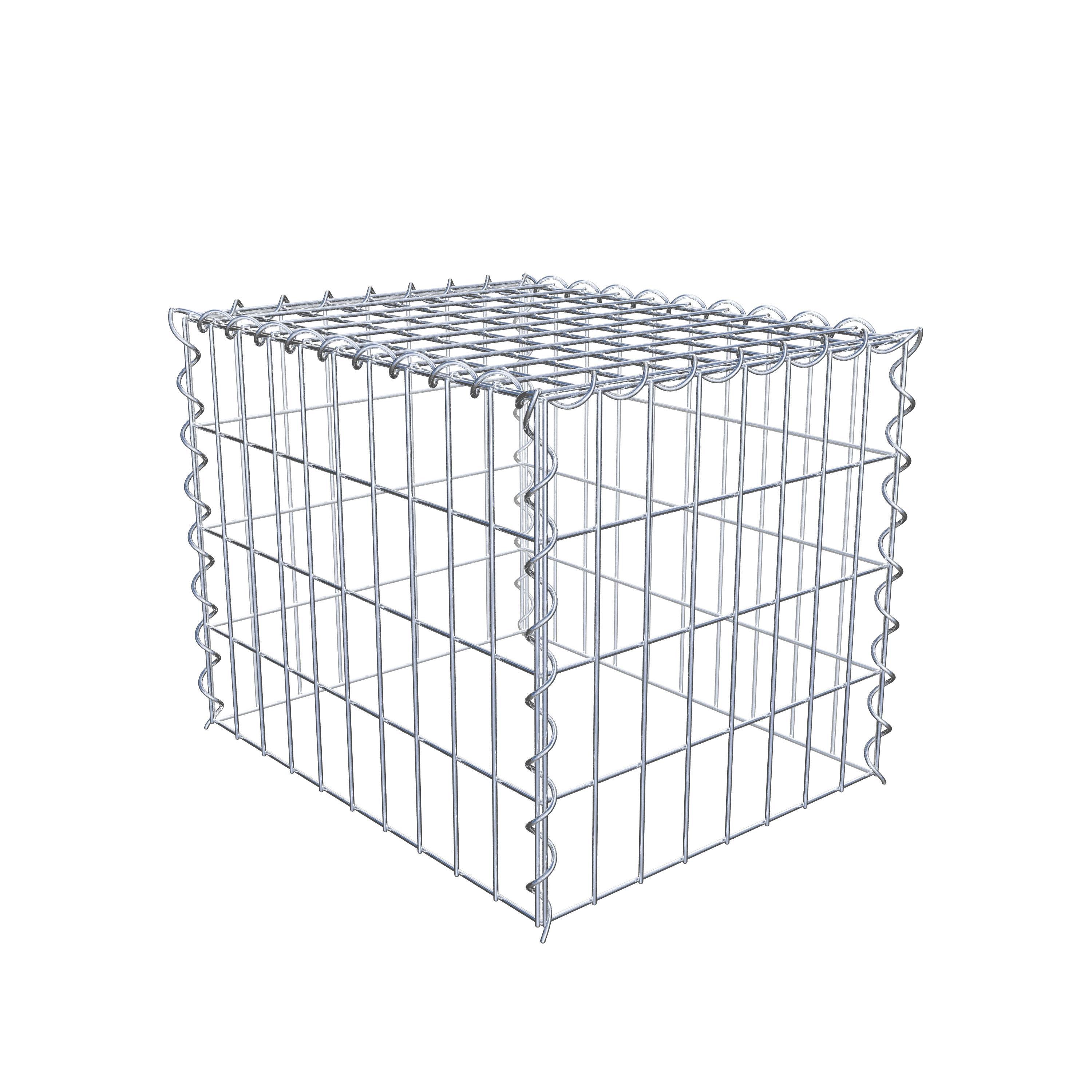 Gabião tipo 3 50 cm x 40 cm x 40 cm (C x A x P), malhagem 5 cm x 10 cm, espiral