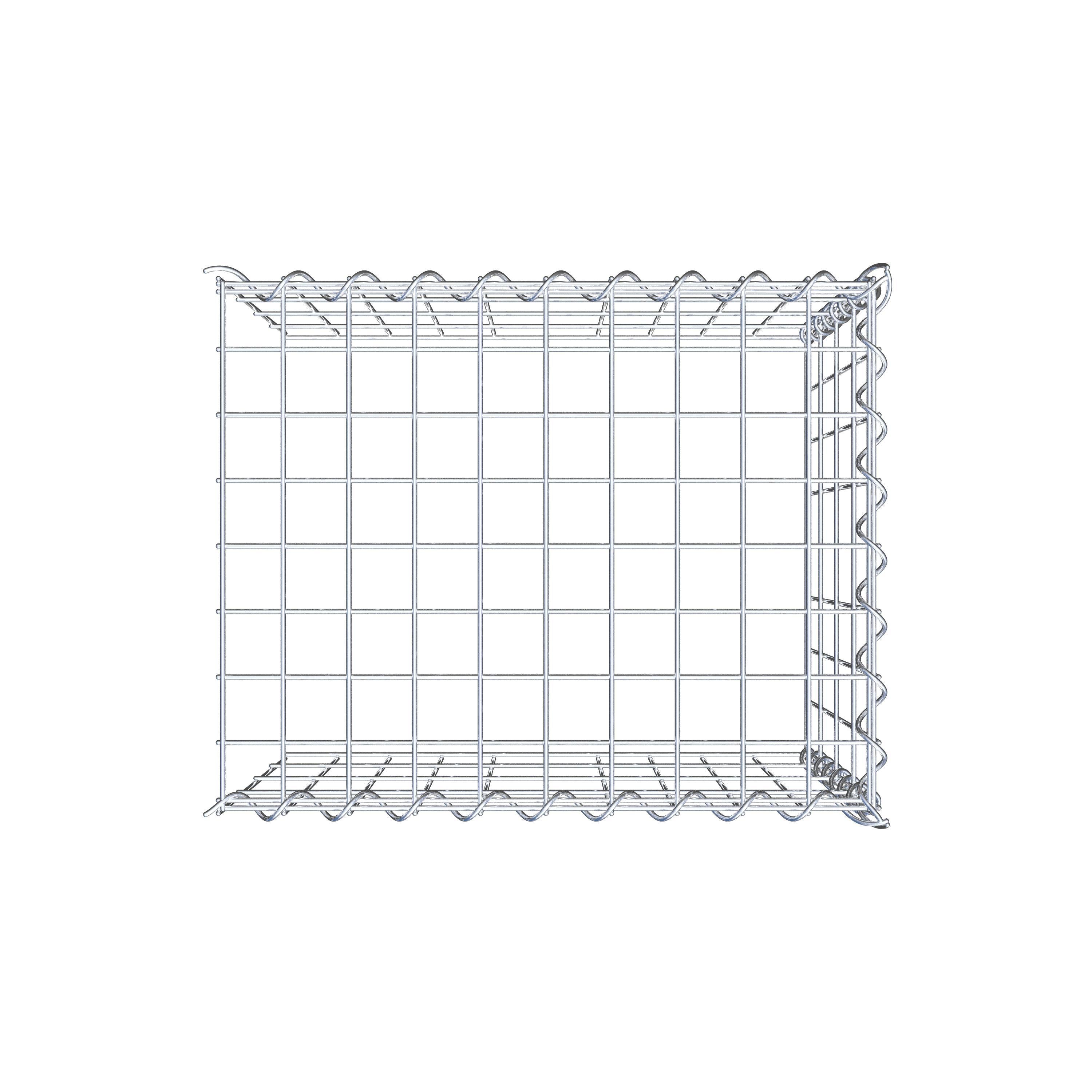 Anbaugabione Typ 4 50 cm x 40 cm x 40 cm (L x H x T), Maschenweite 5 cm x 10 cm, Spirale