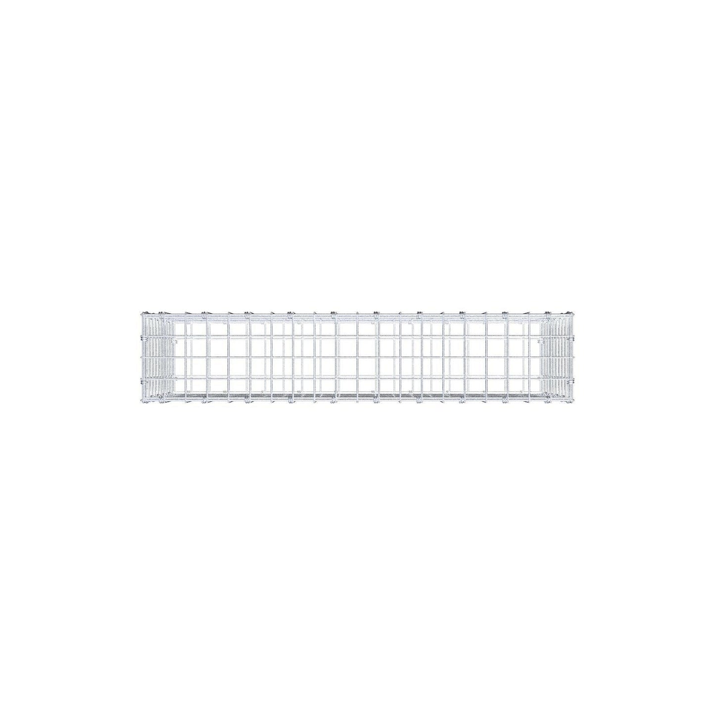 Gabion 100 cm x 50 cm x 20 cm (L x H x D), maskestørrelse 5 x 5 cm, spiralring