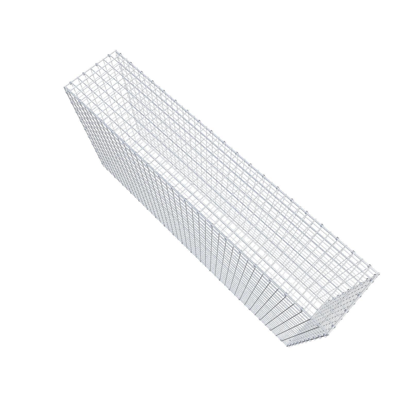 Gabião 200 cm x 100 cm x 40 cm (C x A x P), malhagem 5 x 5 cm, anel espiral