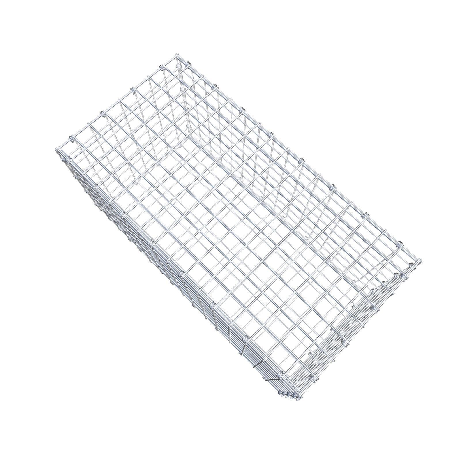 Schanskorf 80 cm x 40 cm x 40 cm (L x H x D), maaswijdte 5 x 5 cm, spiraalring