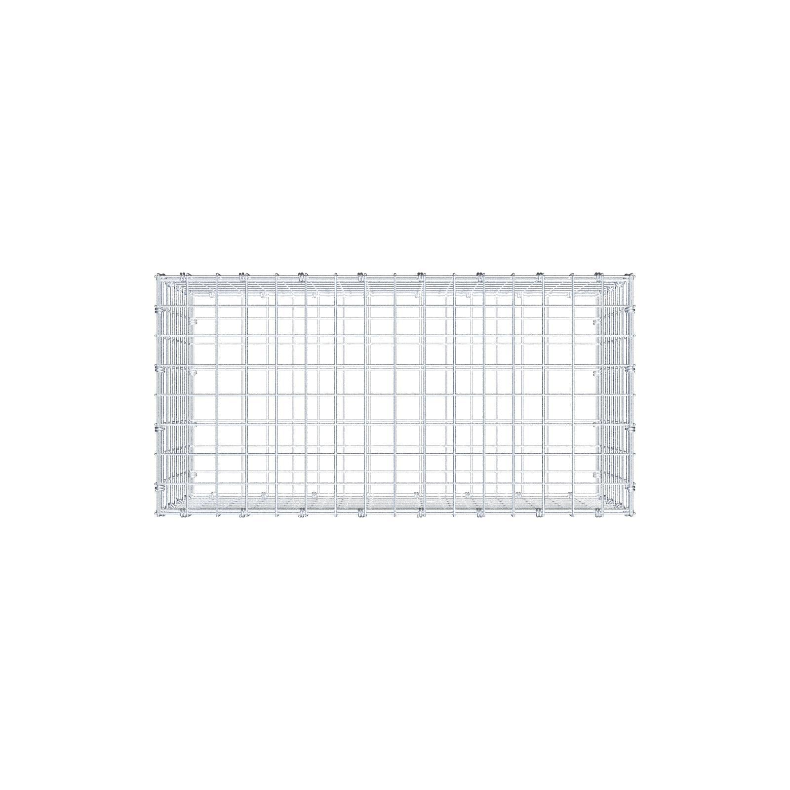 Schanskorf 80 cm x 40 cm x 40 cm (L x H x D), maaswijdte 5 x 5 cm, spiraalring