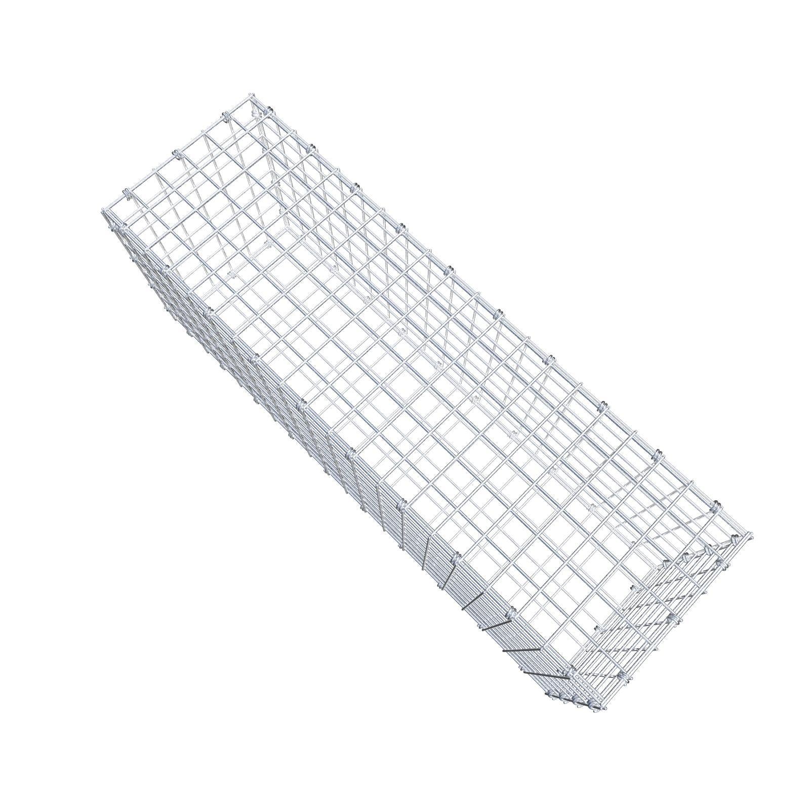 Gabion 100 cm x 40 cm x 30 cm (L x H x D), maskestørrelse 5 x 5 cm, spiralring