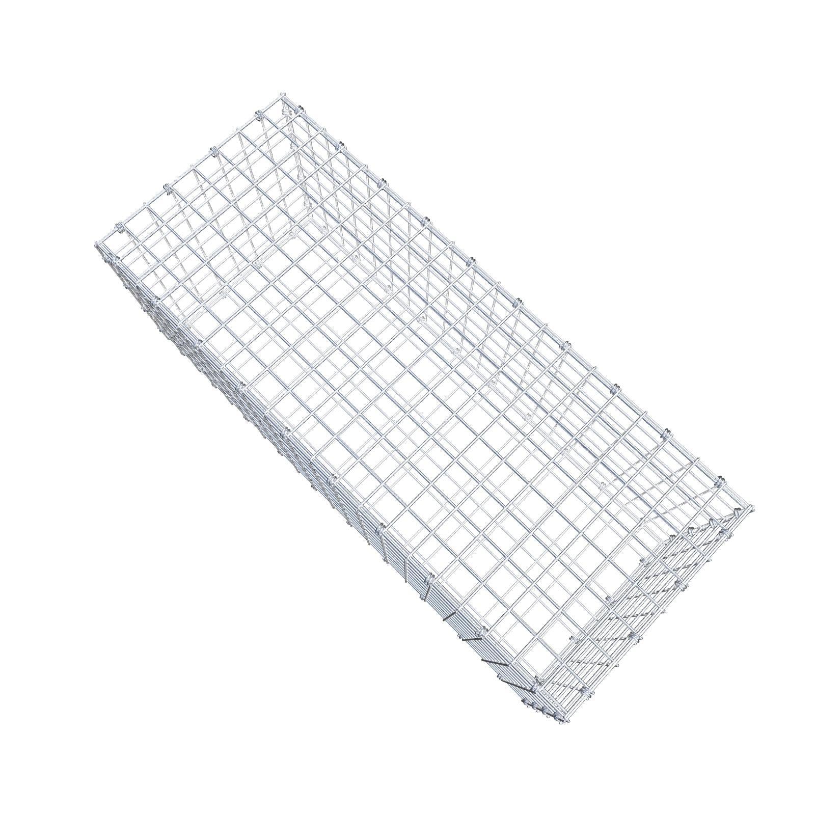 Gabion 100 cm x 40 cm x 40 cm (L x H x D), maskstorlek 5 x 5 cm, spiralring