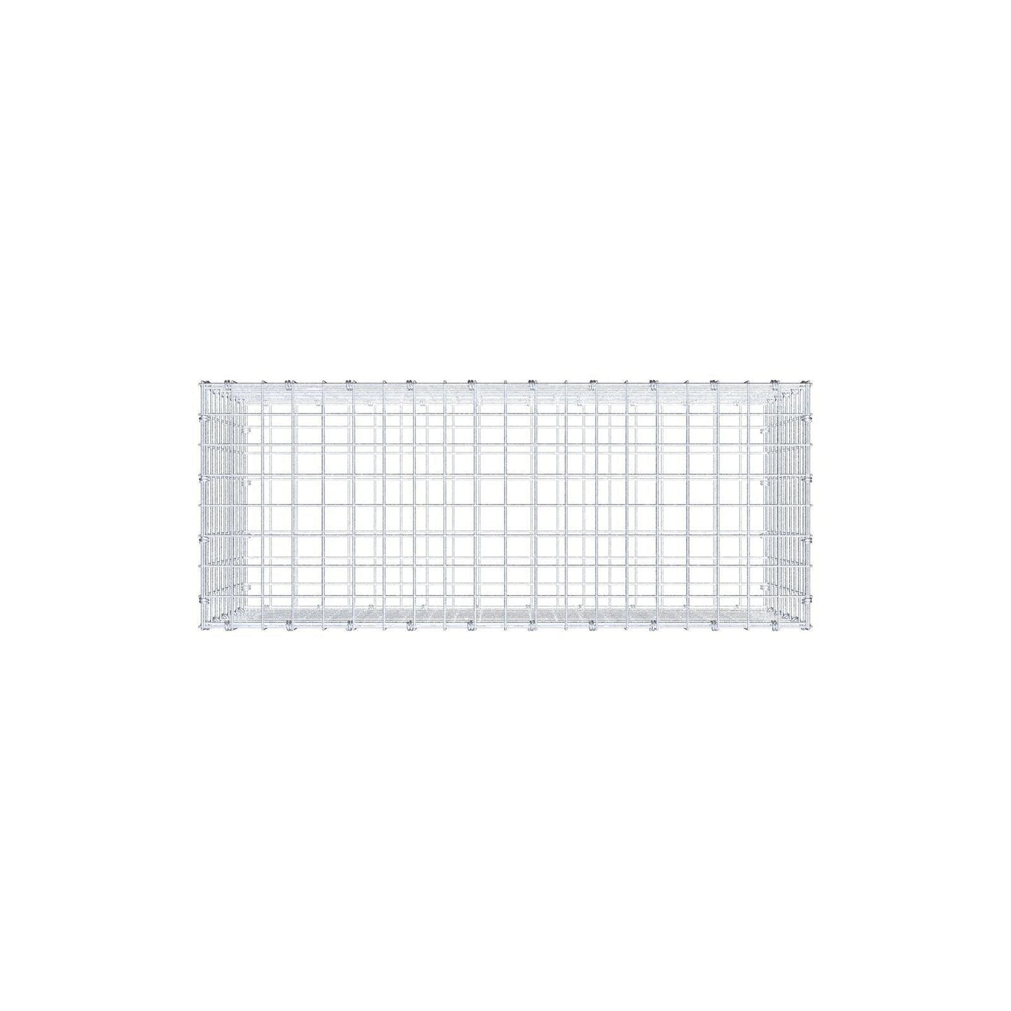 Gabion 100 cm x 50 cm x 40 cm (L x H x P), mailles 5 x 5 cm, anneau en spirale