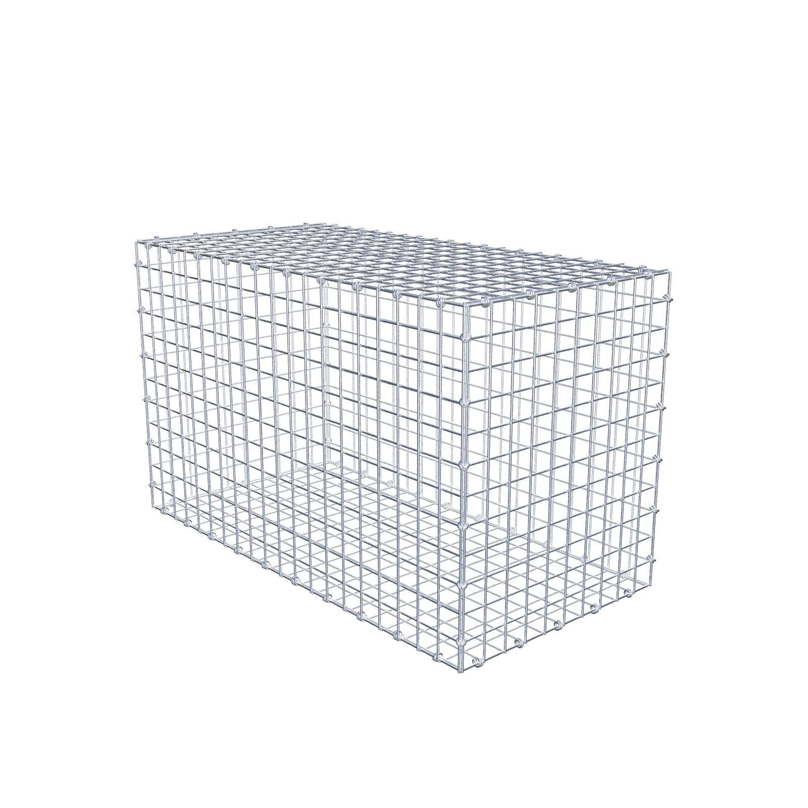 Gabione 100 cm x 60 cm x 50 cm (L x H x T), Maschenweite 5 x 5 cm, Spiralring
