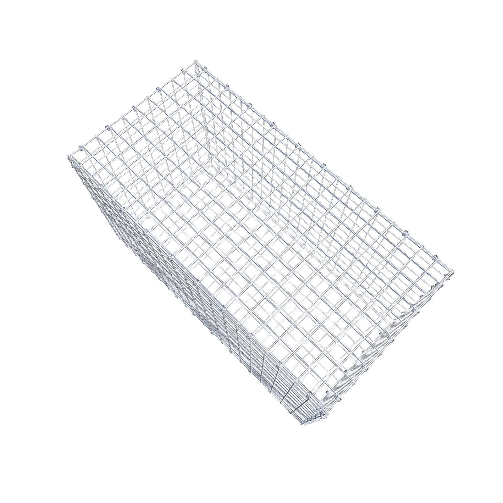 Gabione 100 cm x 60 cm x 50 cm (L x H x T), Maschenweite 5 x 5 cm, Spiralring