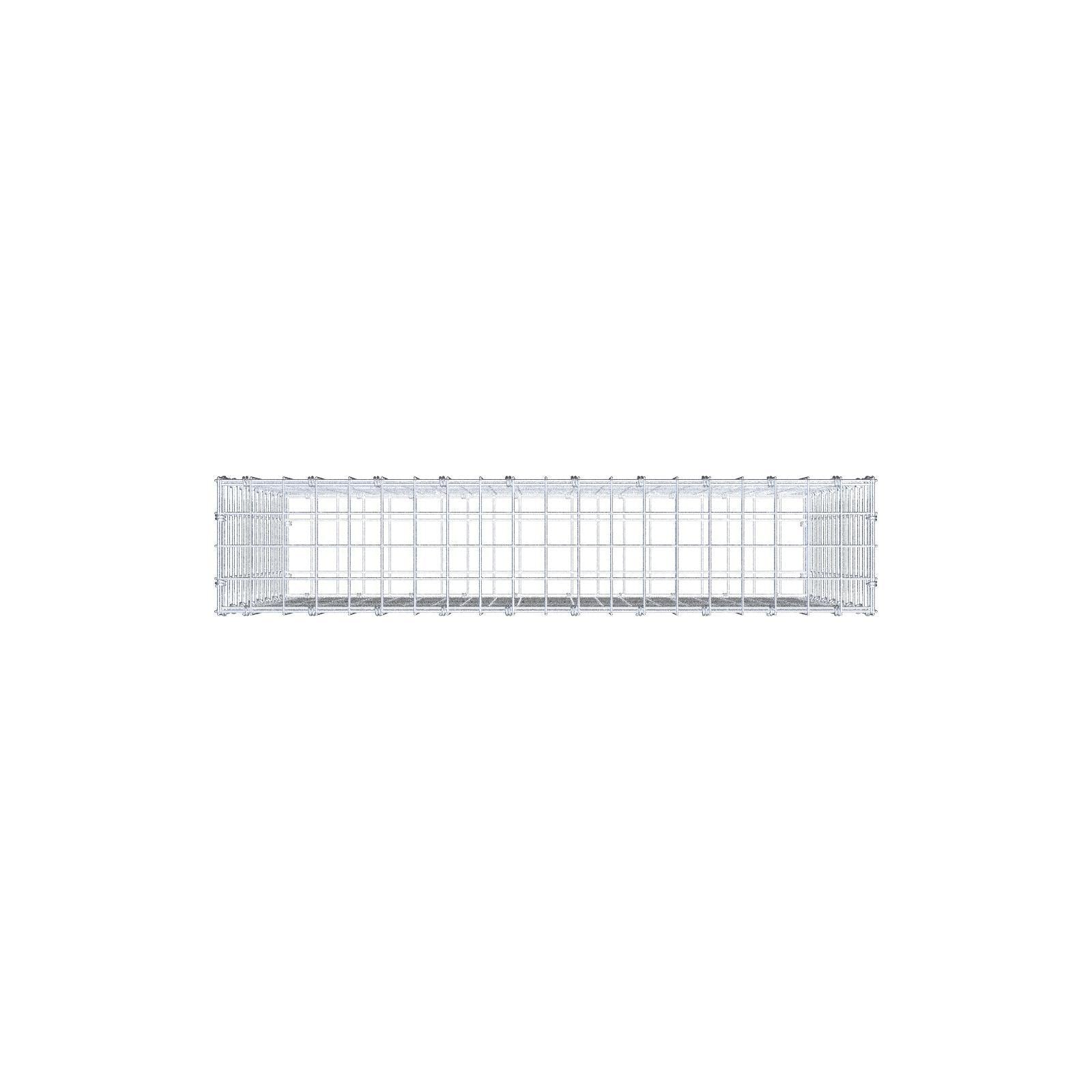 Gabion 100 cm x 80 cm x 20 cm (L x H x D), mesh size 5 x 5 cm, spiral ring